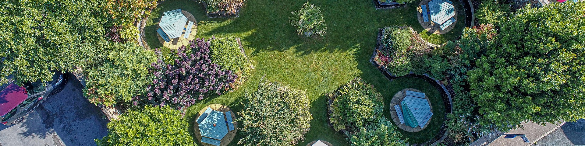 Aerial View of The Norton Dog Beer Garden