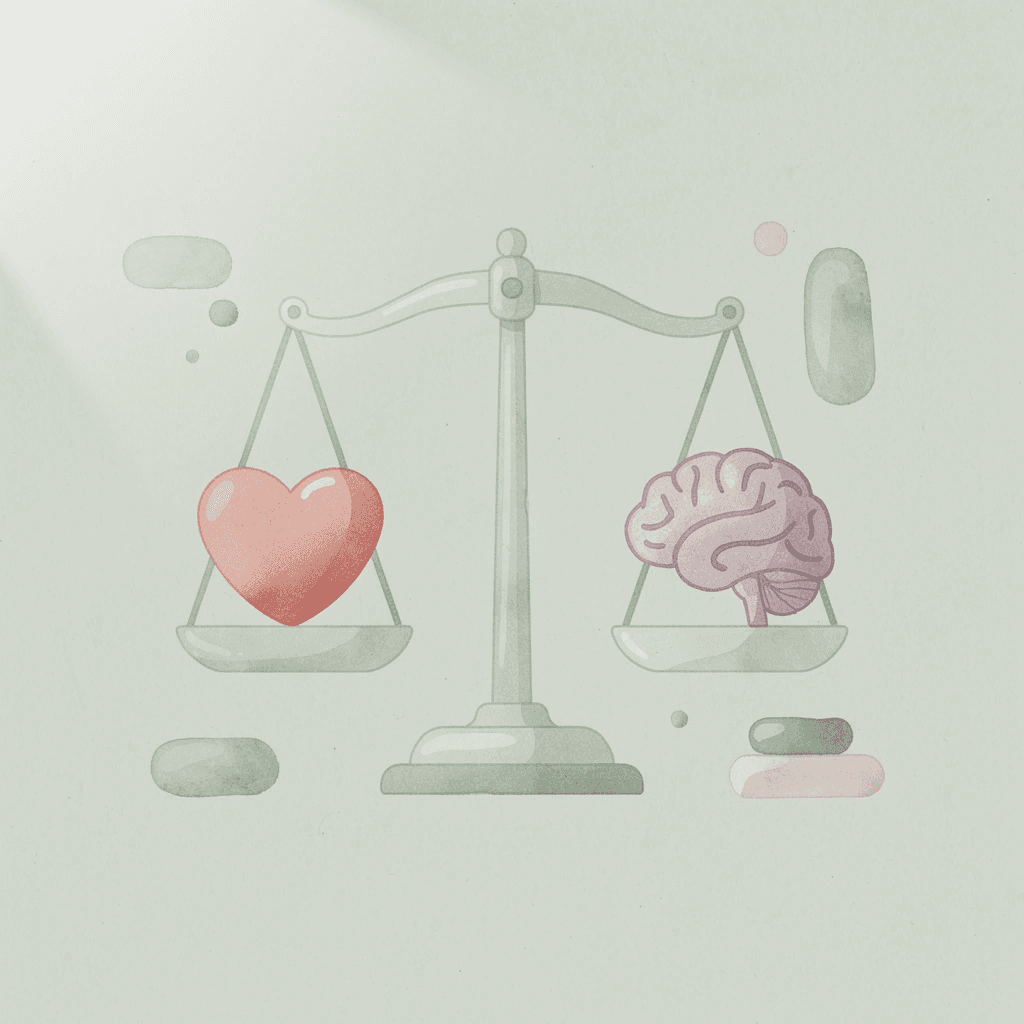 Balance scale icon showing advertised promise versus actual billing reality