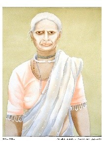 herd of sheep on road painting