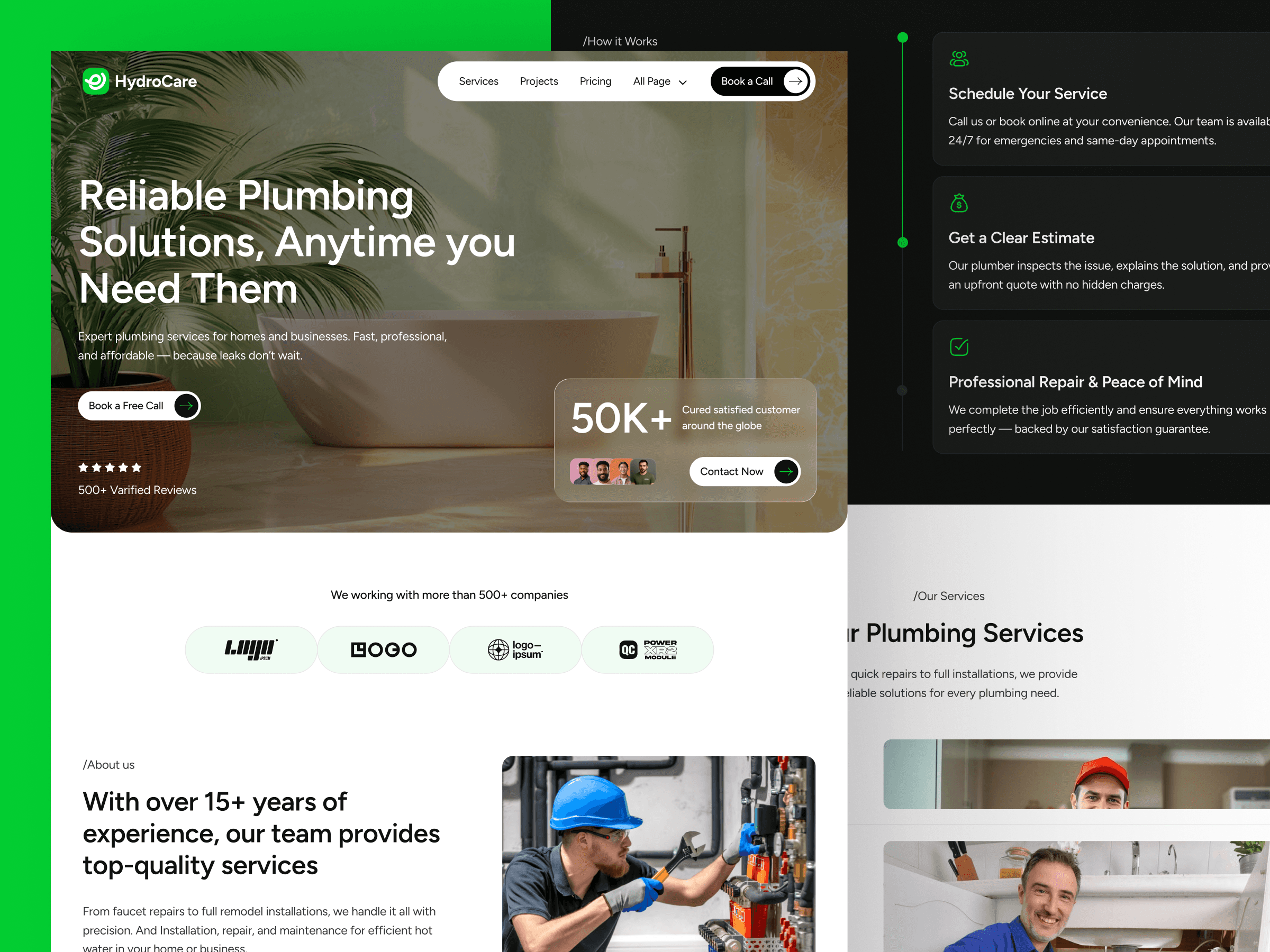 webflow handyman template