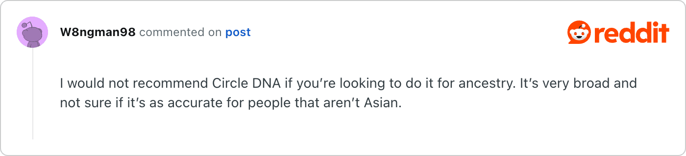Post on Reddit