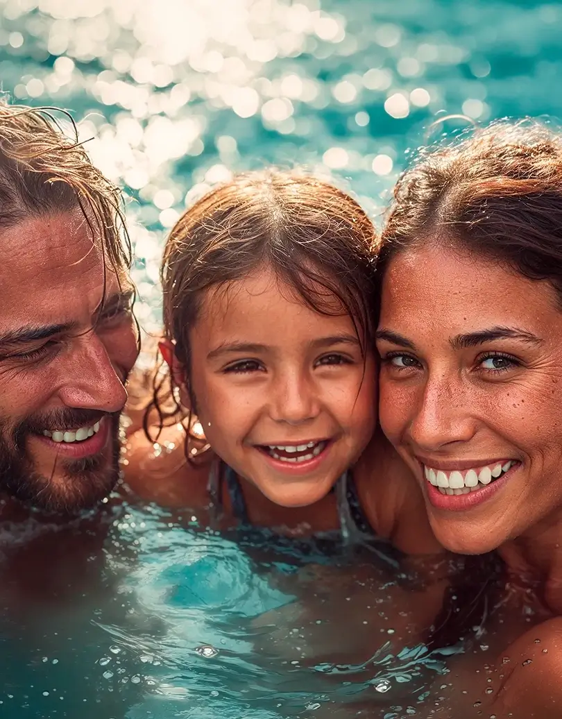 Dynamic picture of a cyclist riding downhill