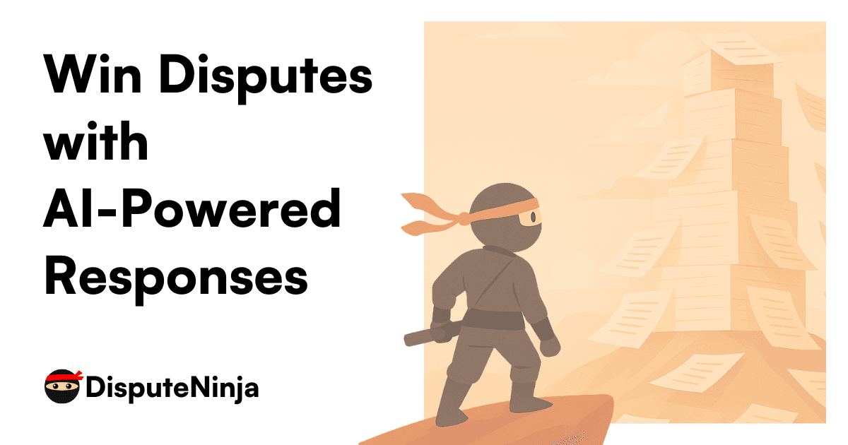 DisputeNinja The AI Platform for Chargeback Teams logo