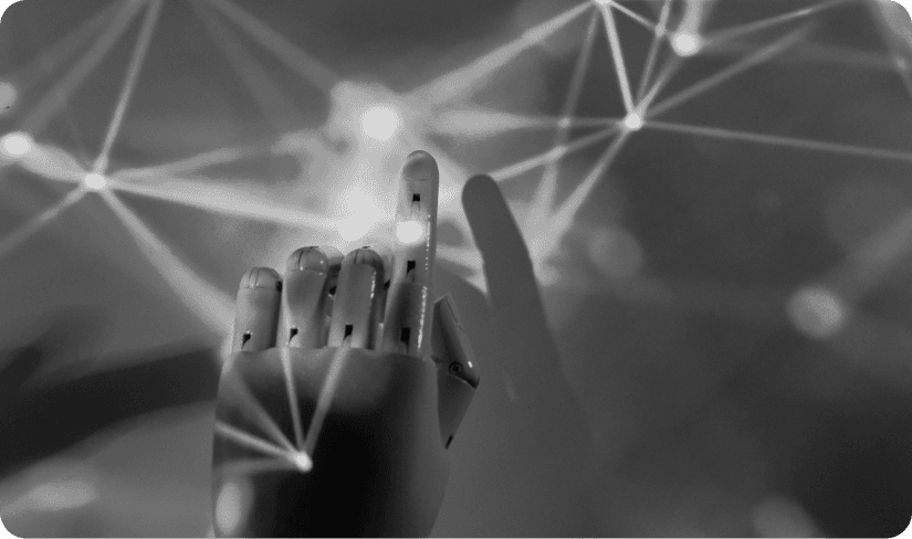 man sitting beside woman looking at a contract on DocuSign