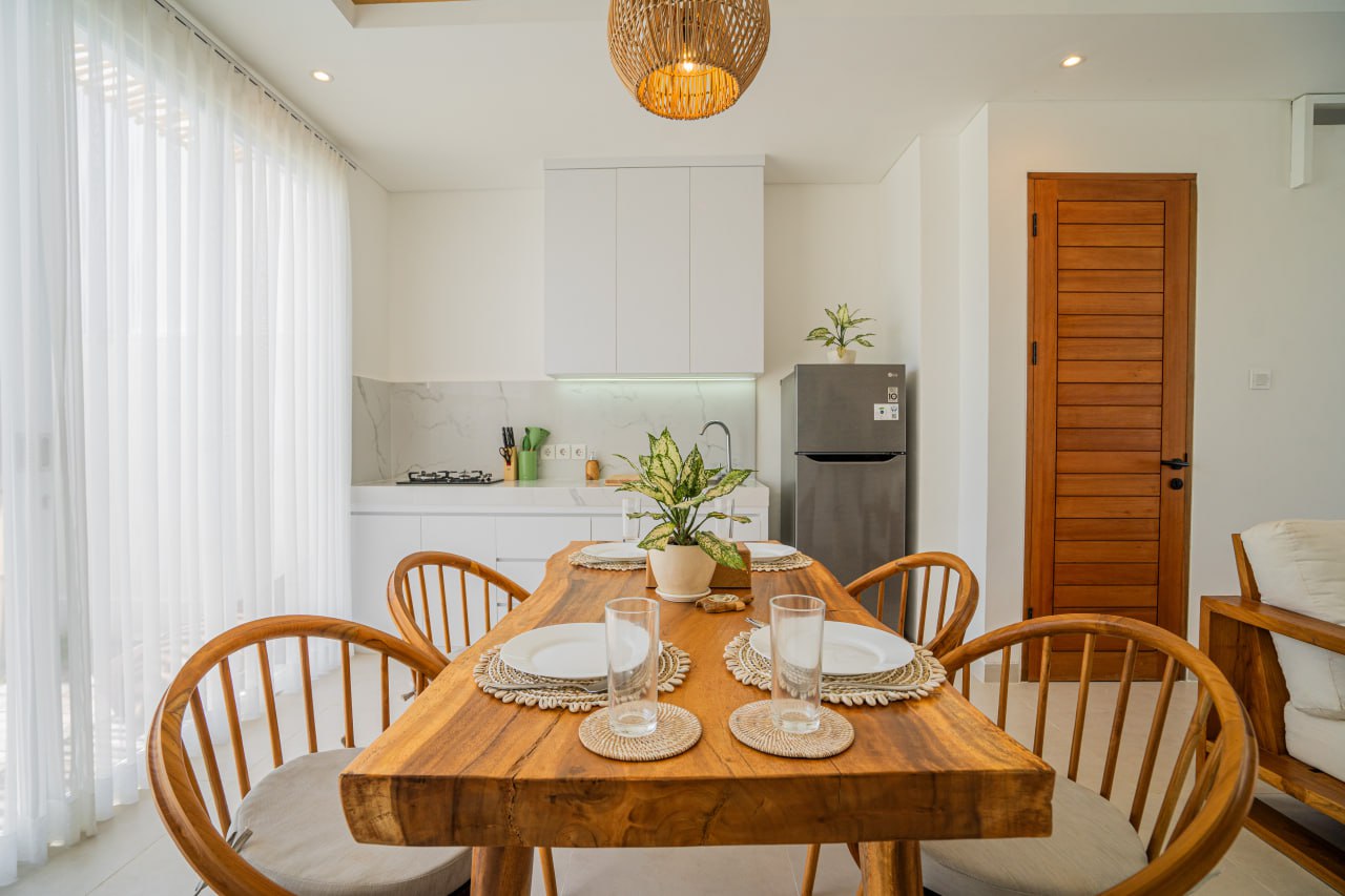 Completed 2-bedroom villa in Tumbak Bayuh, Canggu, overlooking rice fields