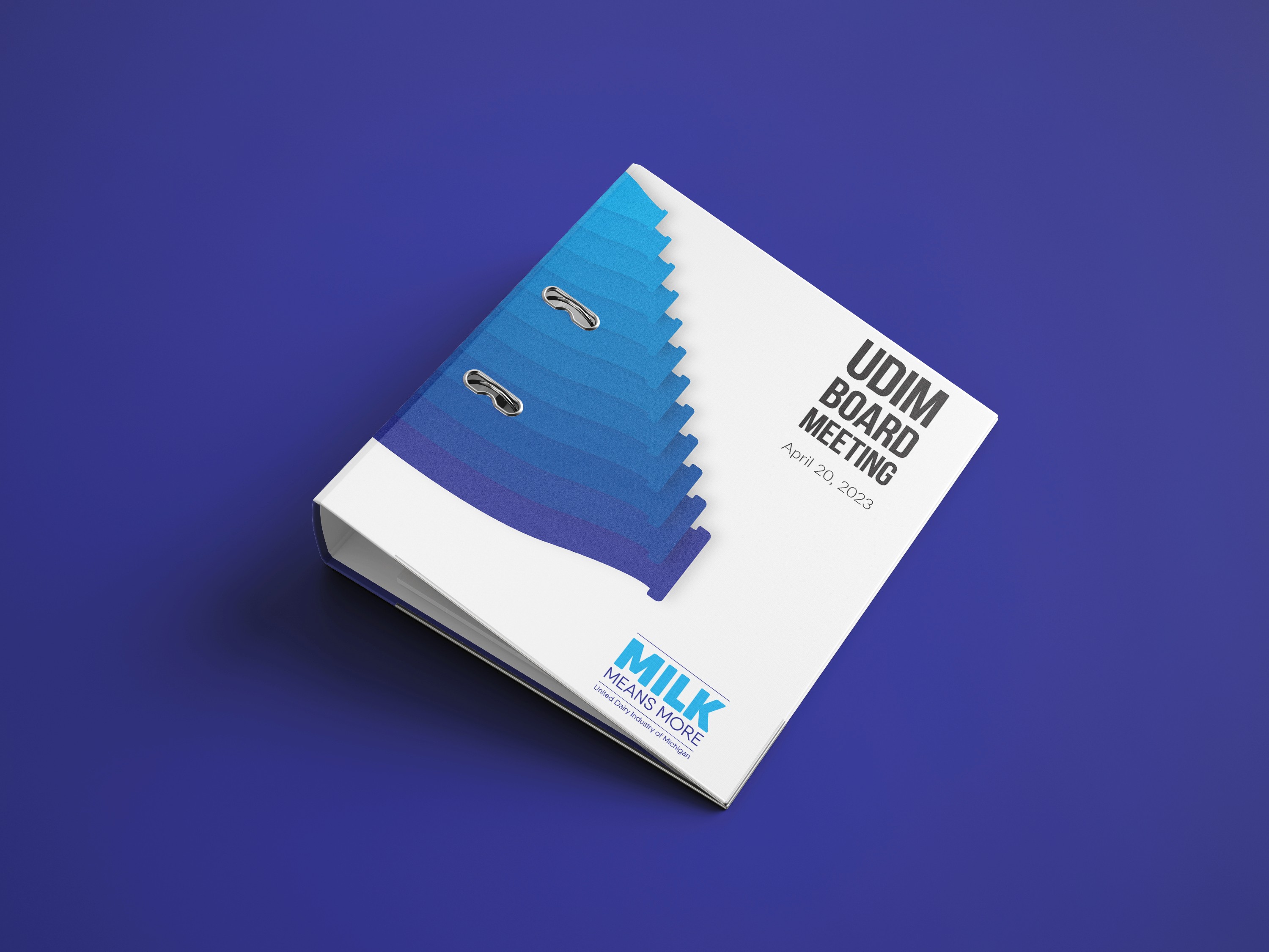 Mockup of binder cover