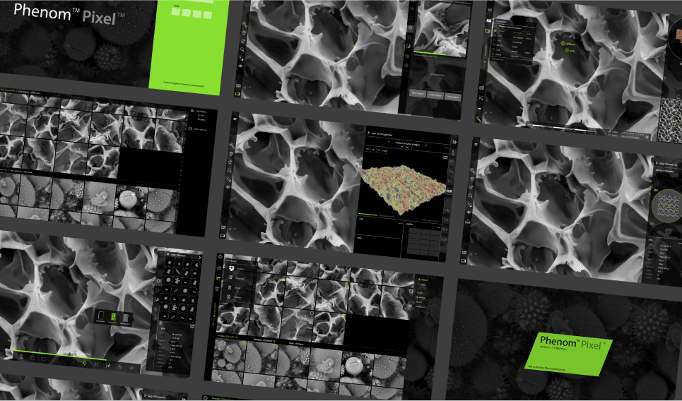 Image of user interface for PhenomWorld Electron Microscope