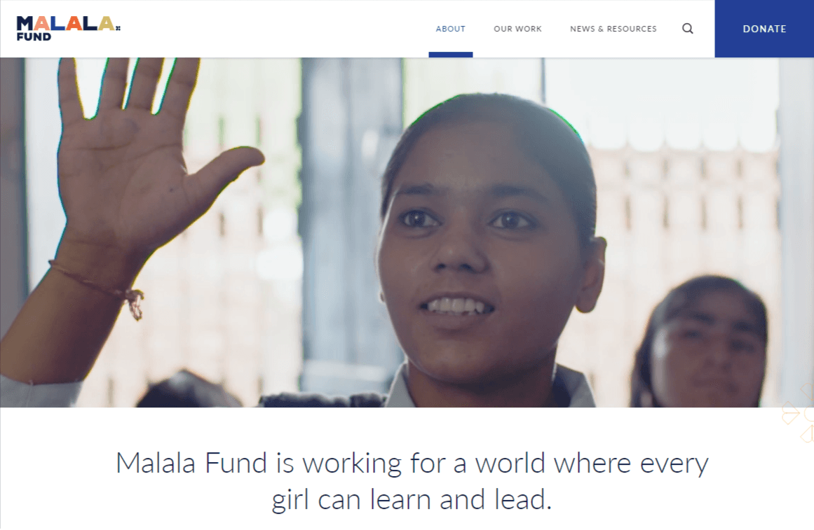 Malala Fund - bitcoin and crypto donation