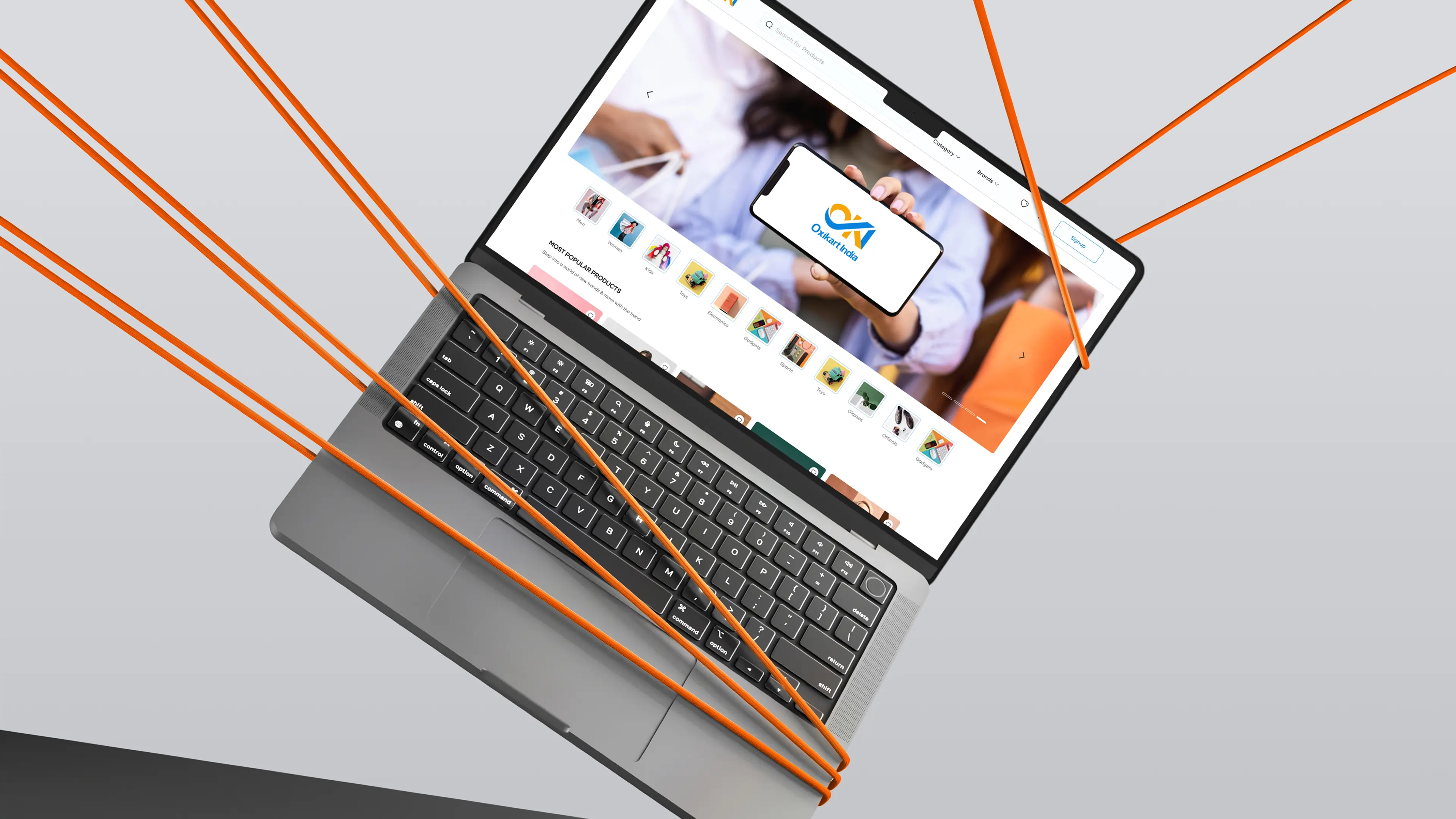 Screenshot of a website