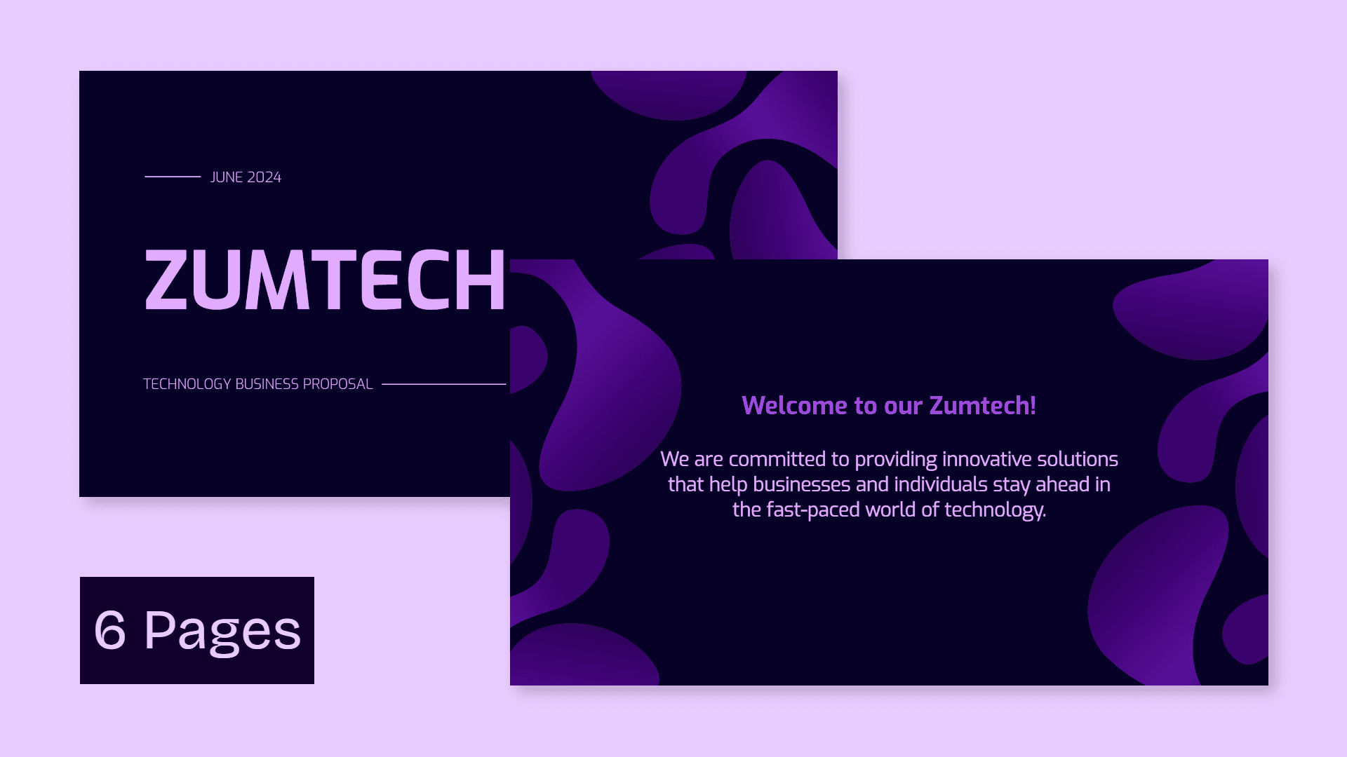 Technology company presentation template