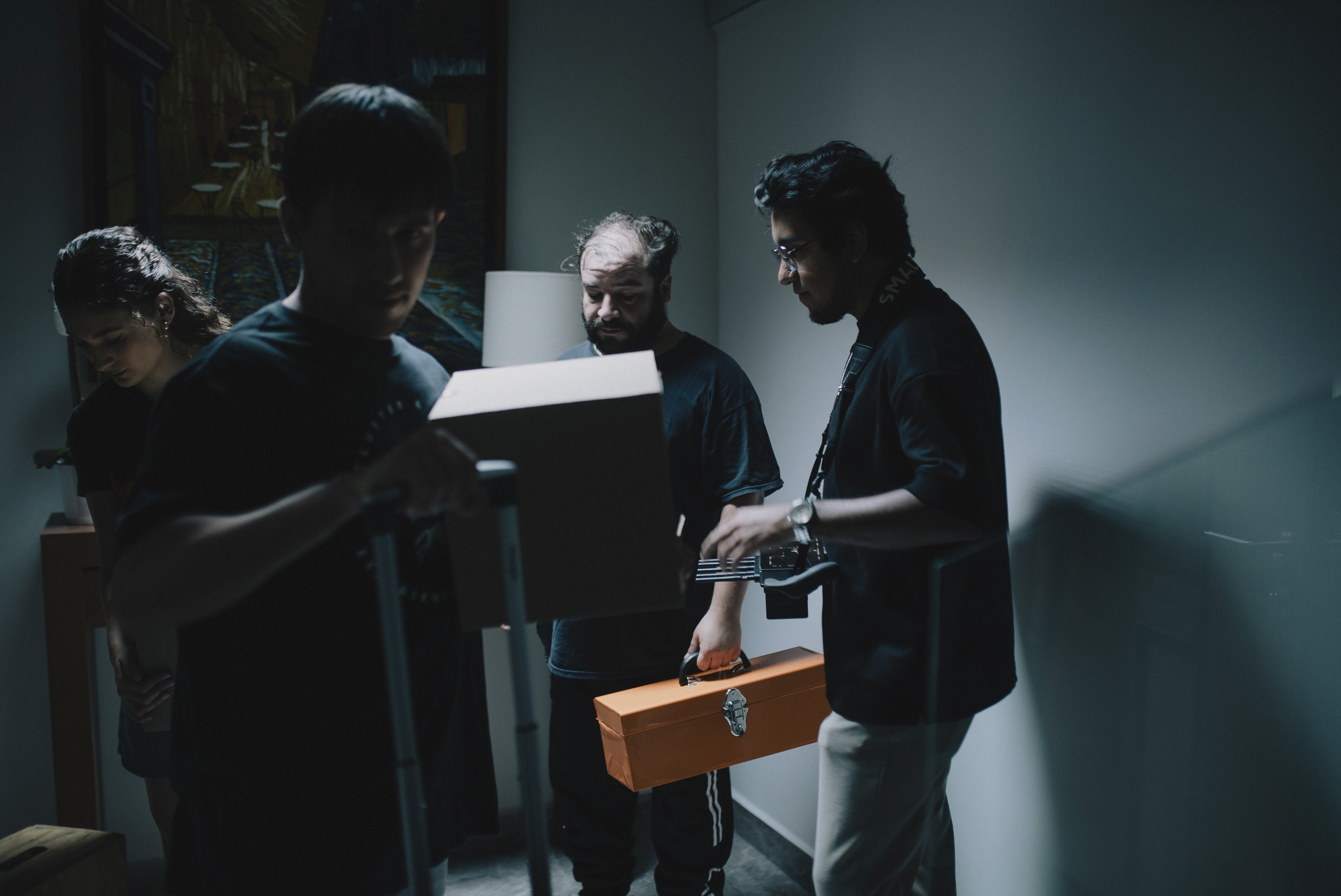 Behind the scenes at Antimateria Films filming Home Depot campaign, capturing the craftsmanship and teamwork behind cinematic brand storytelling.