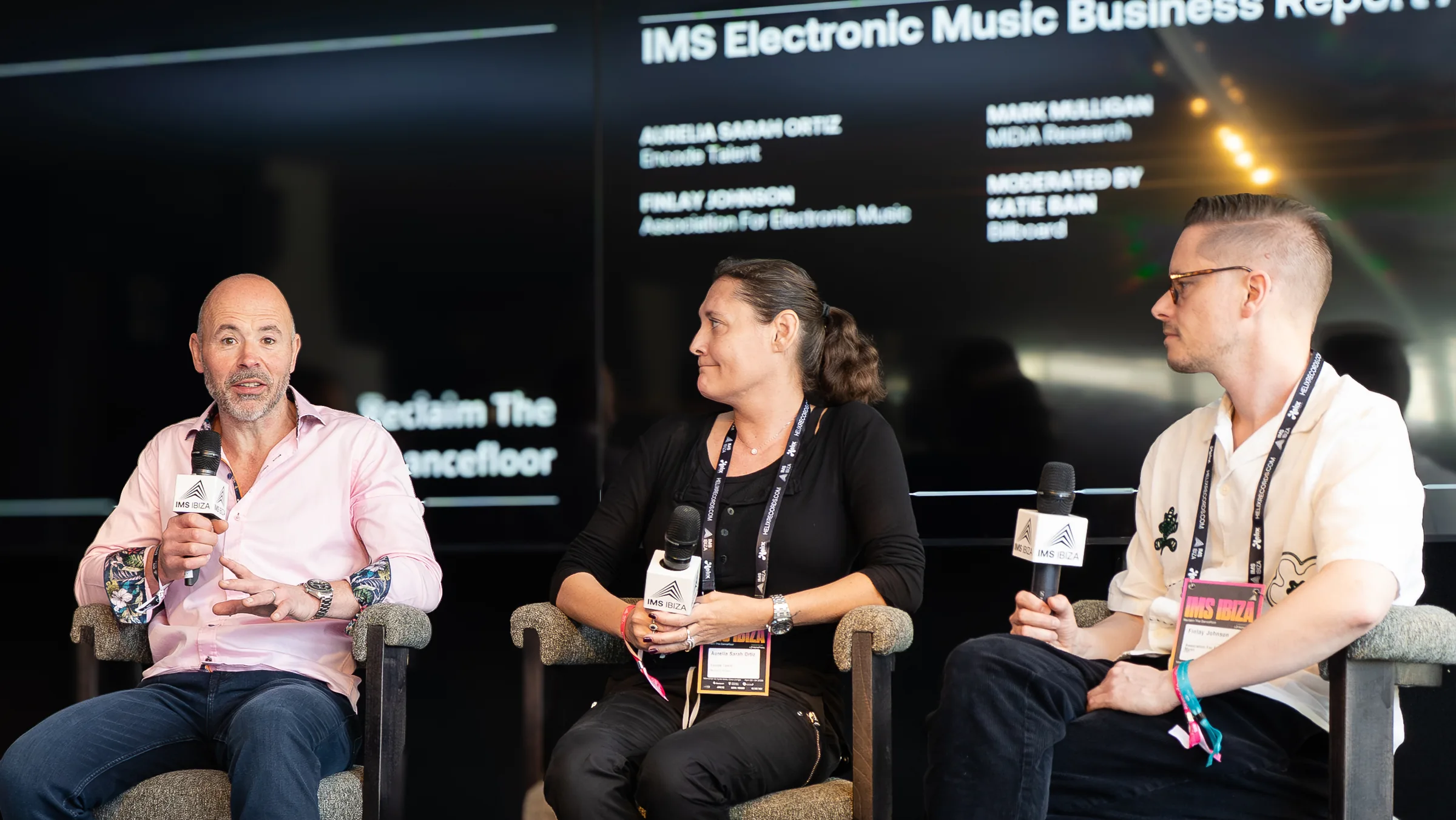 Mark Mulligan (MIDiA Research), Aurelia Sarah Ortiz (Encode Talent) & Finlay Johnson (AFEM)