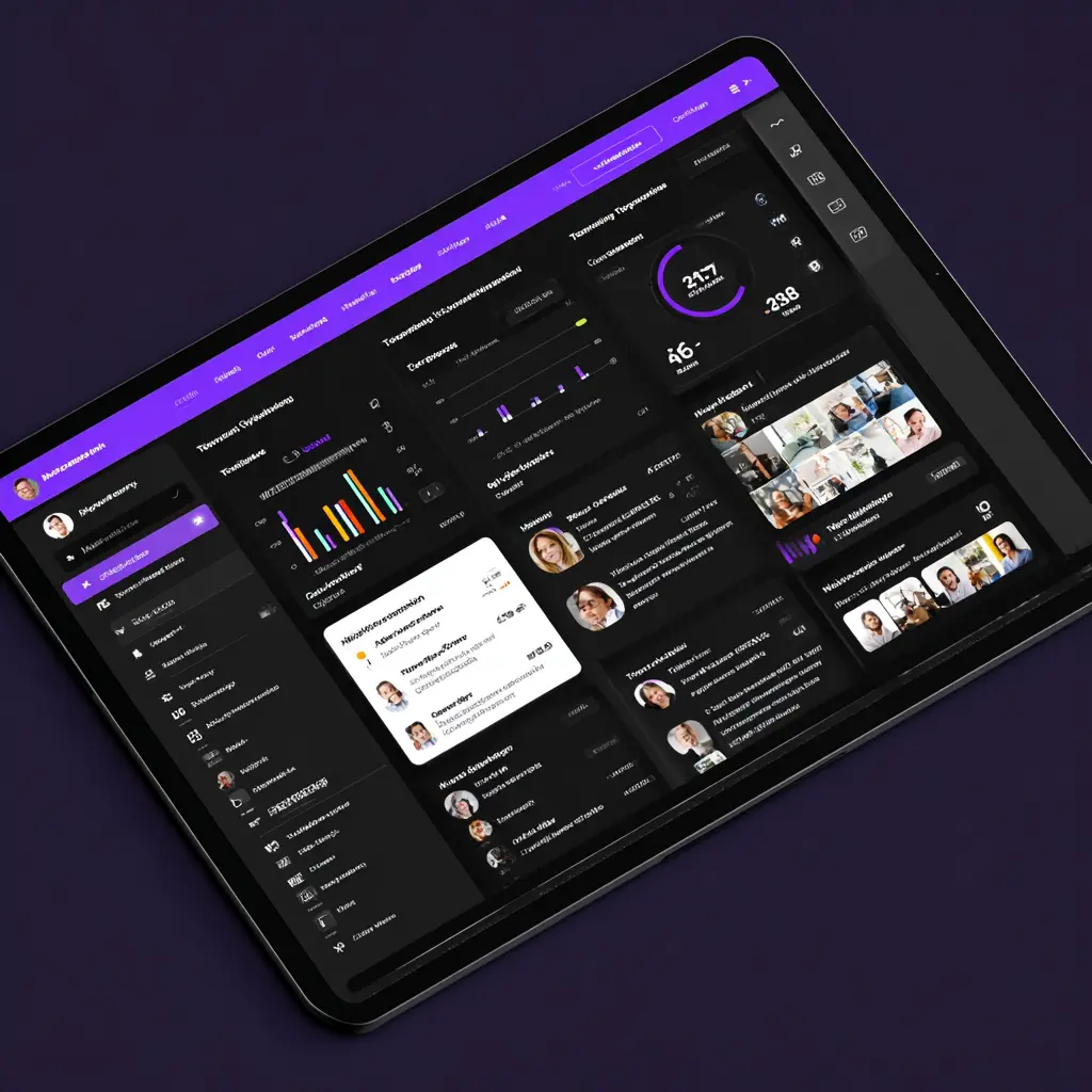 Premium UX/UI design showcase — modern SaaS, AI, and tech interfaces by Luna UI Design Studio