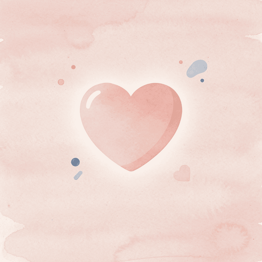 Heart icon representing spiritual gratitude and divine connection