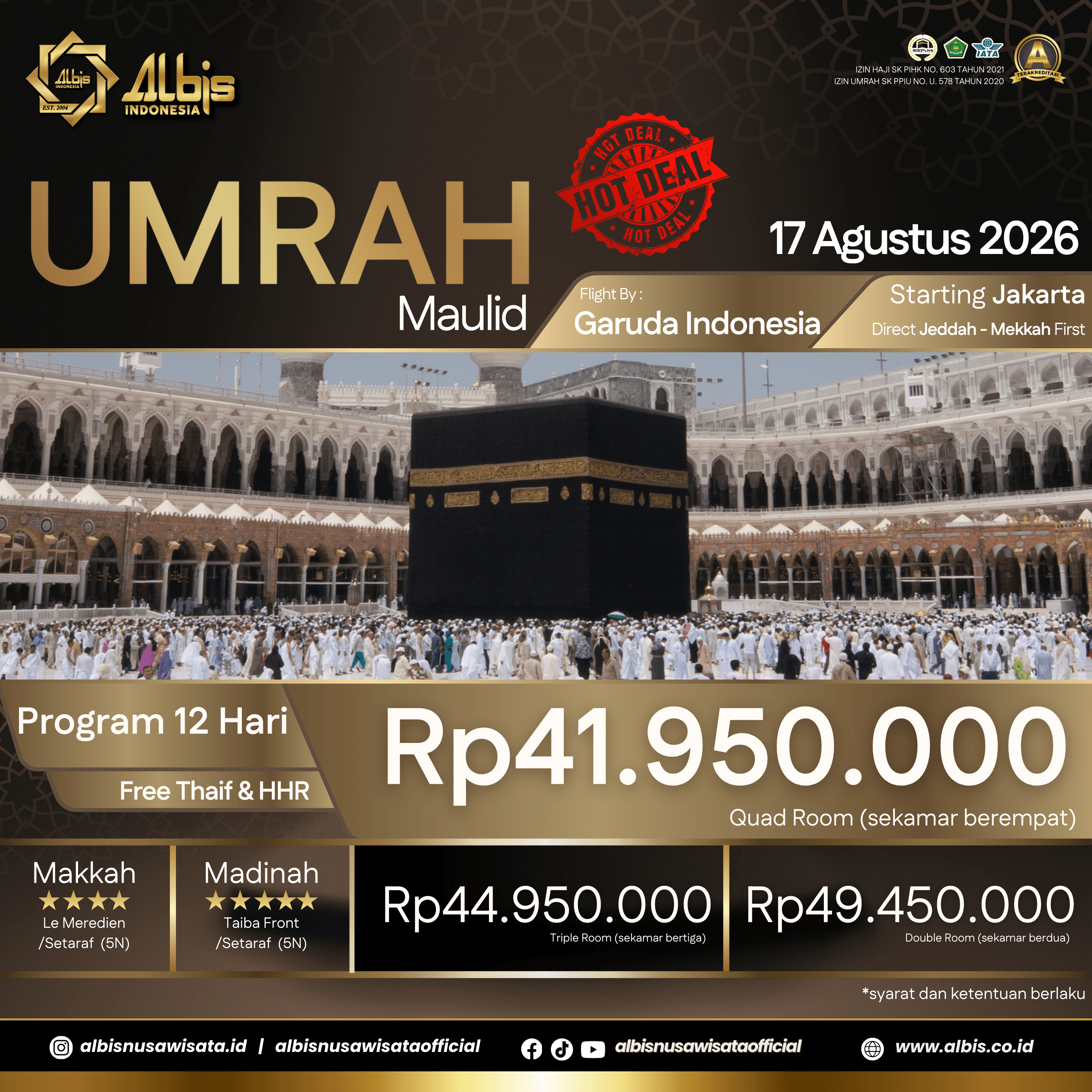 Umrah Product by Albis Nusa Wisata Indonesia