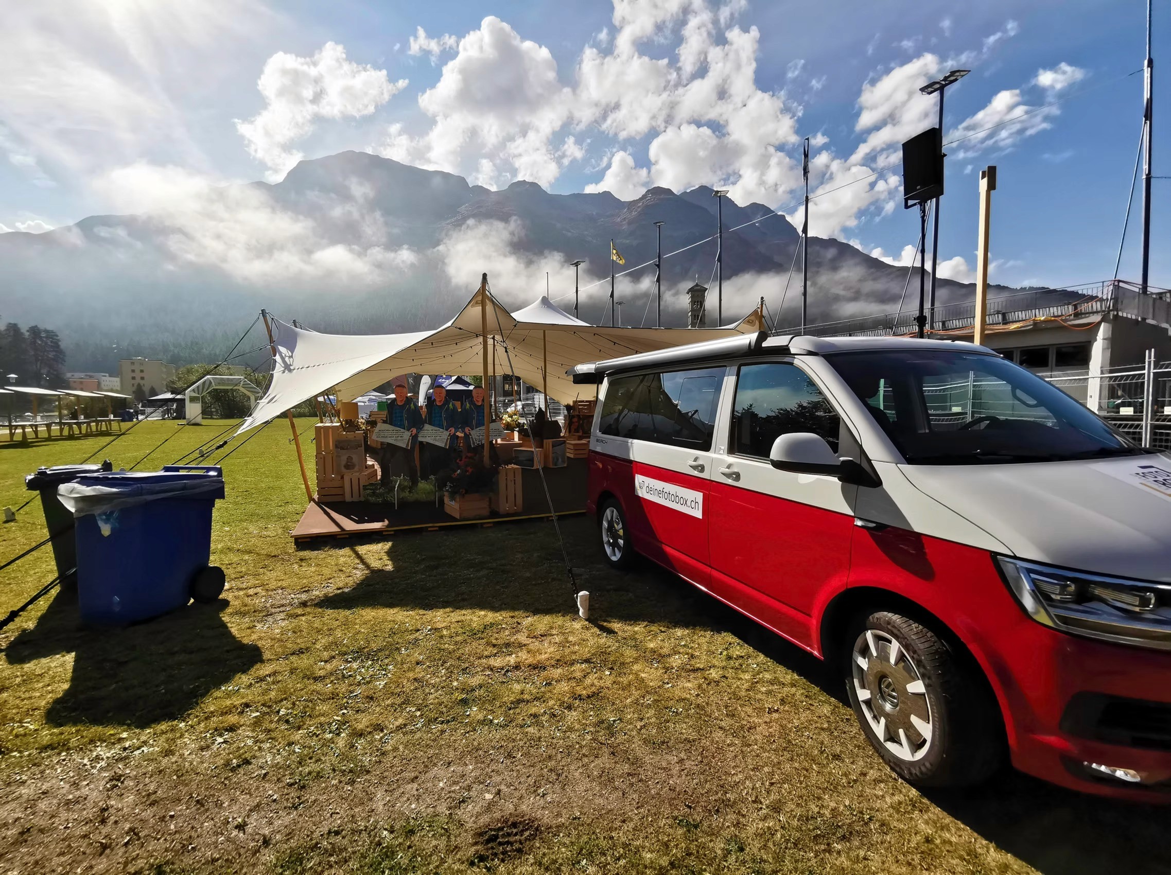 Die Fotobox an einem Festival