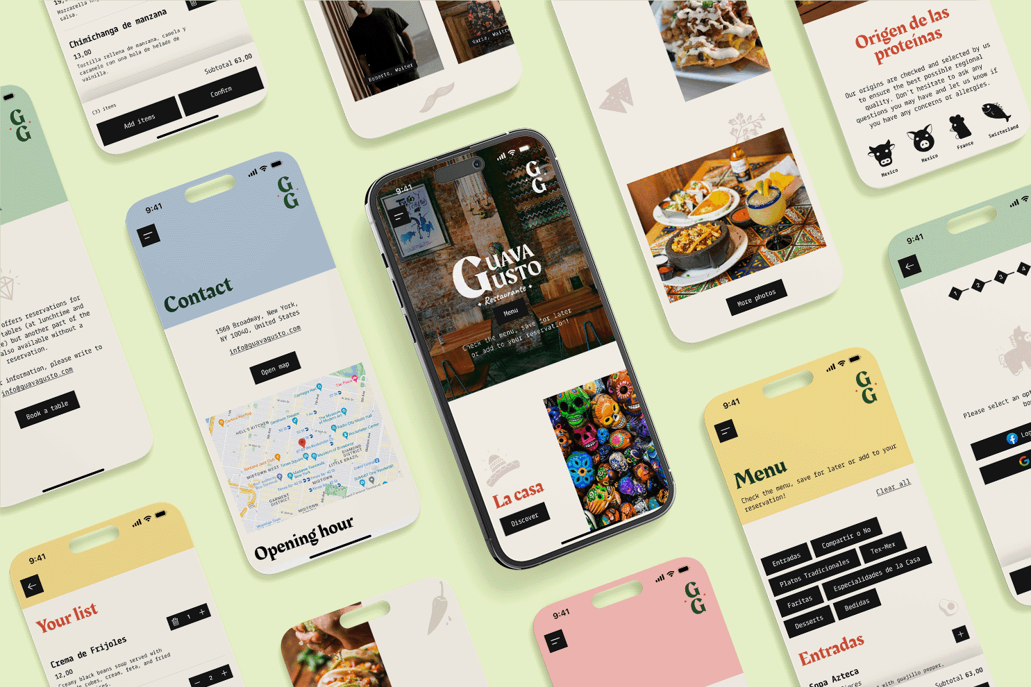 Guava Gusto app UX/UI