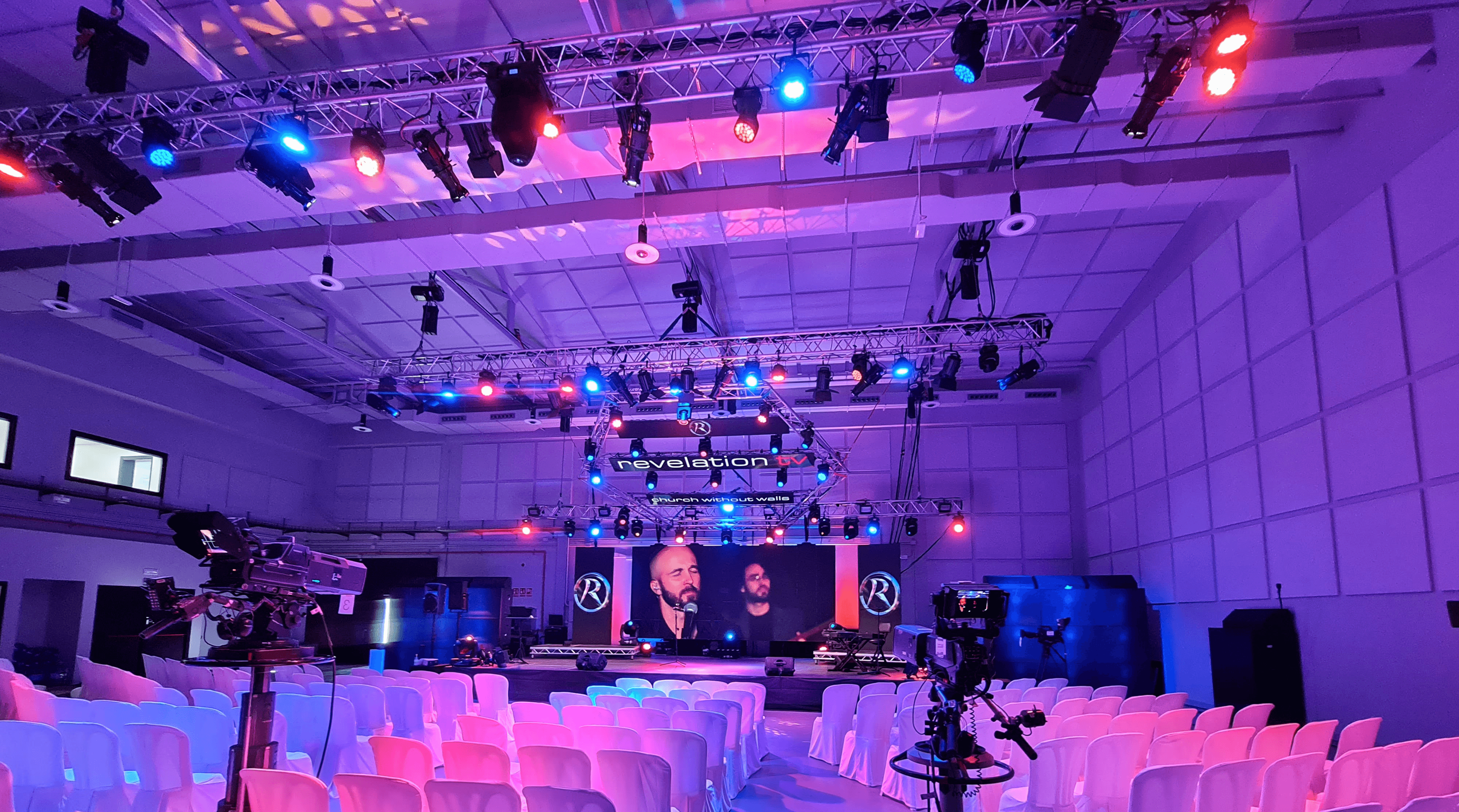 a close-up of a server room