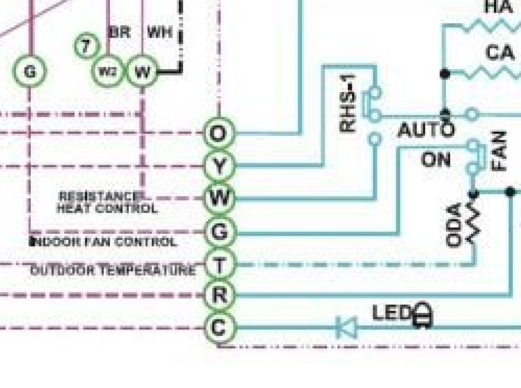 A photo of a wiring diagram