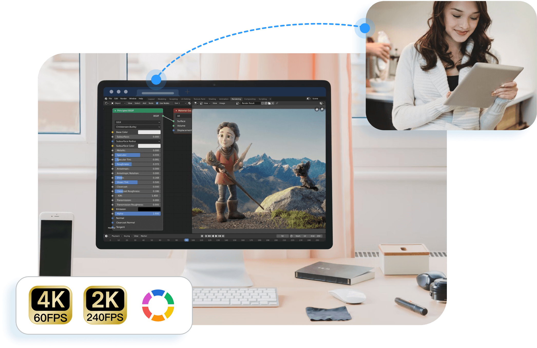 start your remote design work with DeskIn