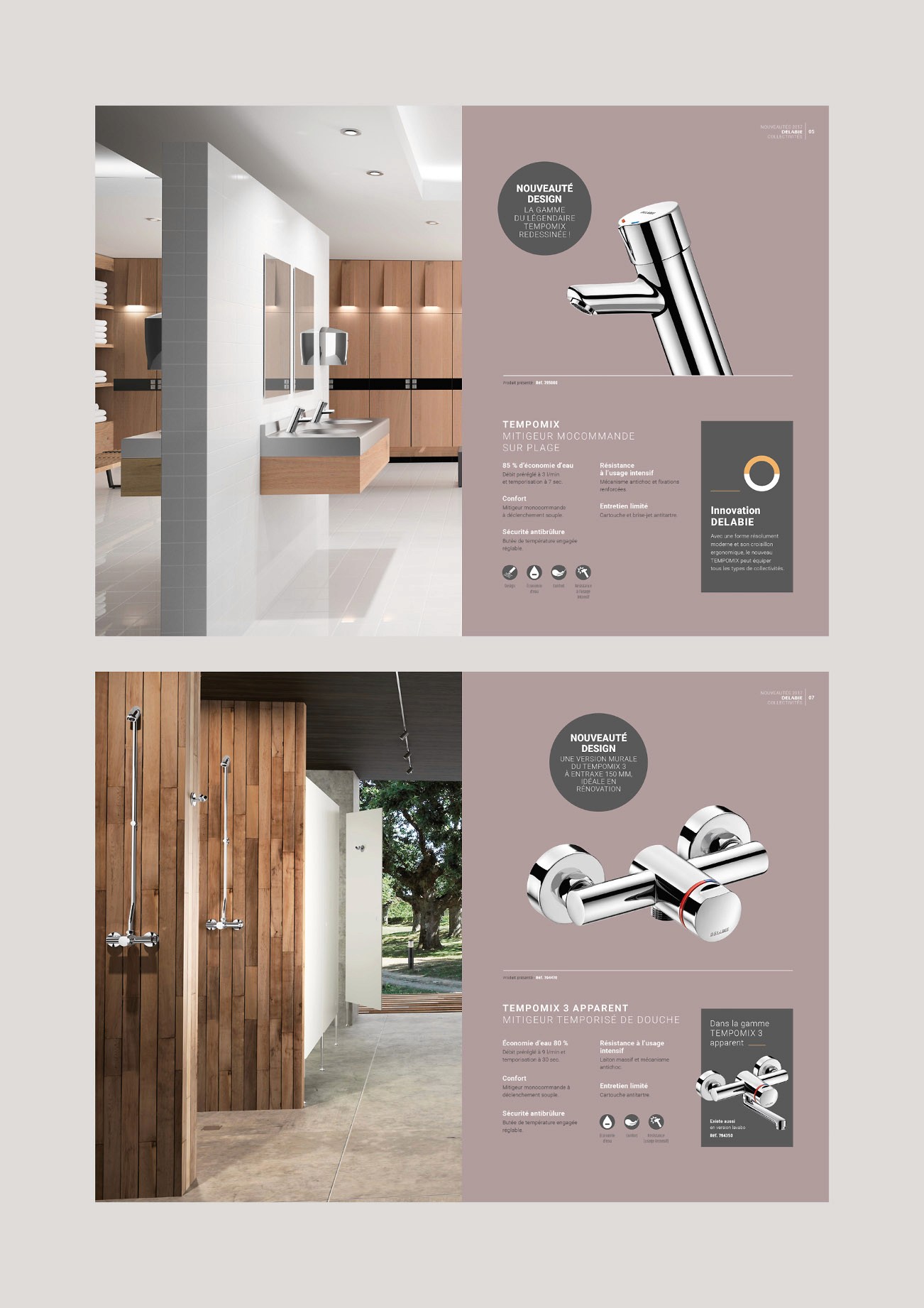 Delabie France & International — catalogues produits & gammes design