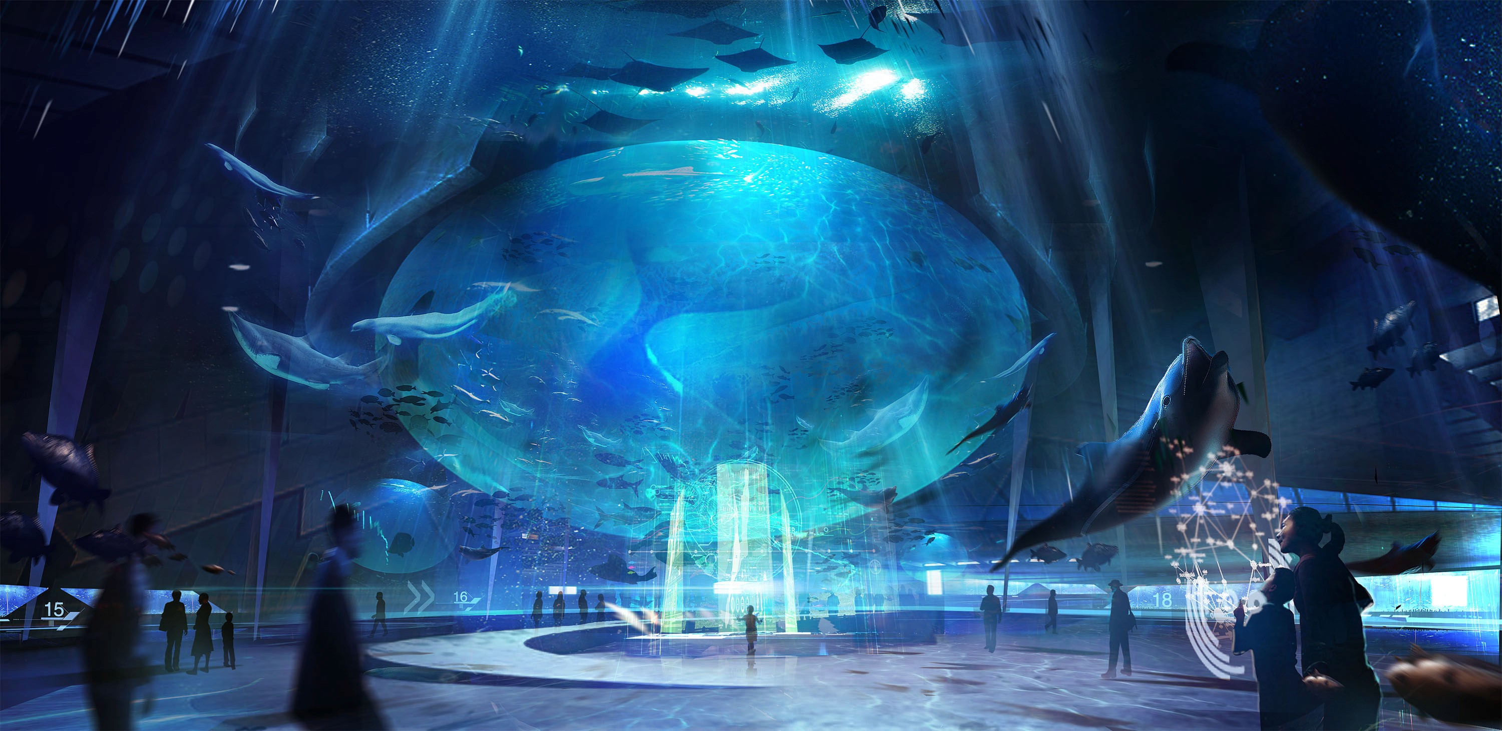 Additional work concept art – cinematic environment for immersive experience design