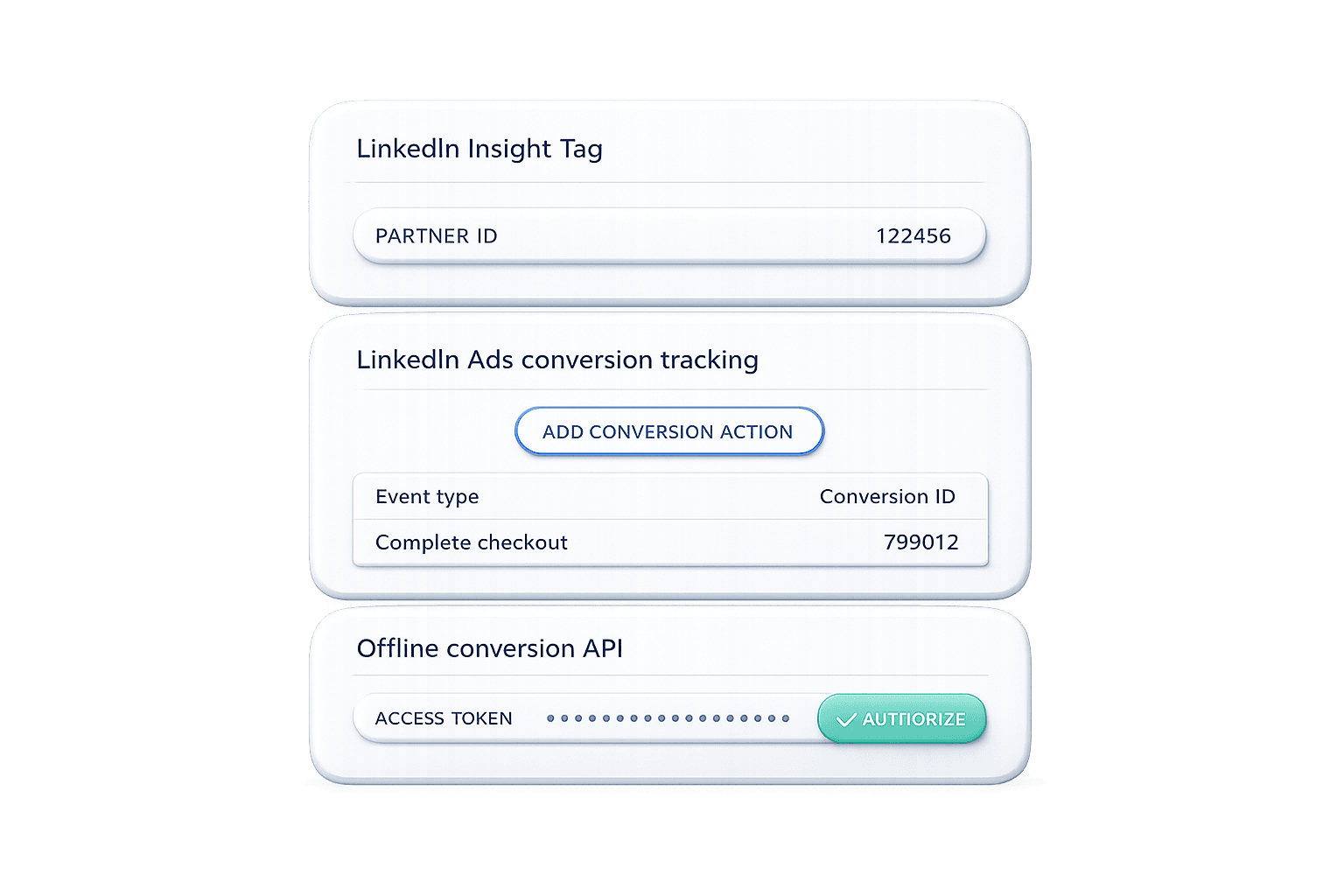Im Buchungssystem anny kann die LinkedIn Partner ID hinterlegt werden, um wichtige Events wie Seitenaufrufe und Buchungen zu tracken