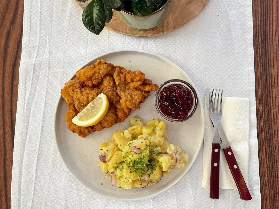 Strawberry Mille-Feuille on a white plate