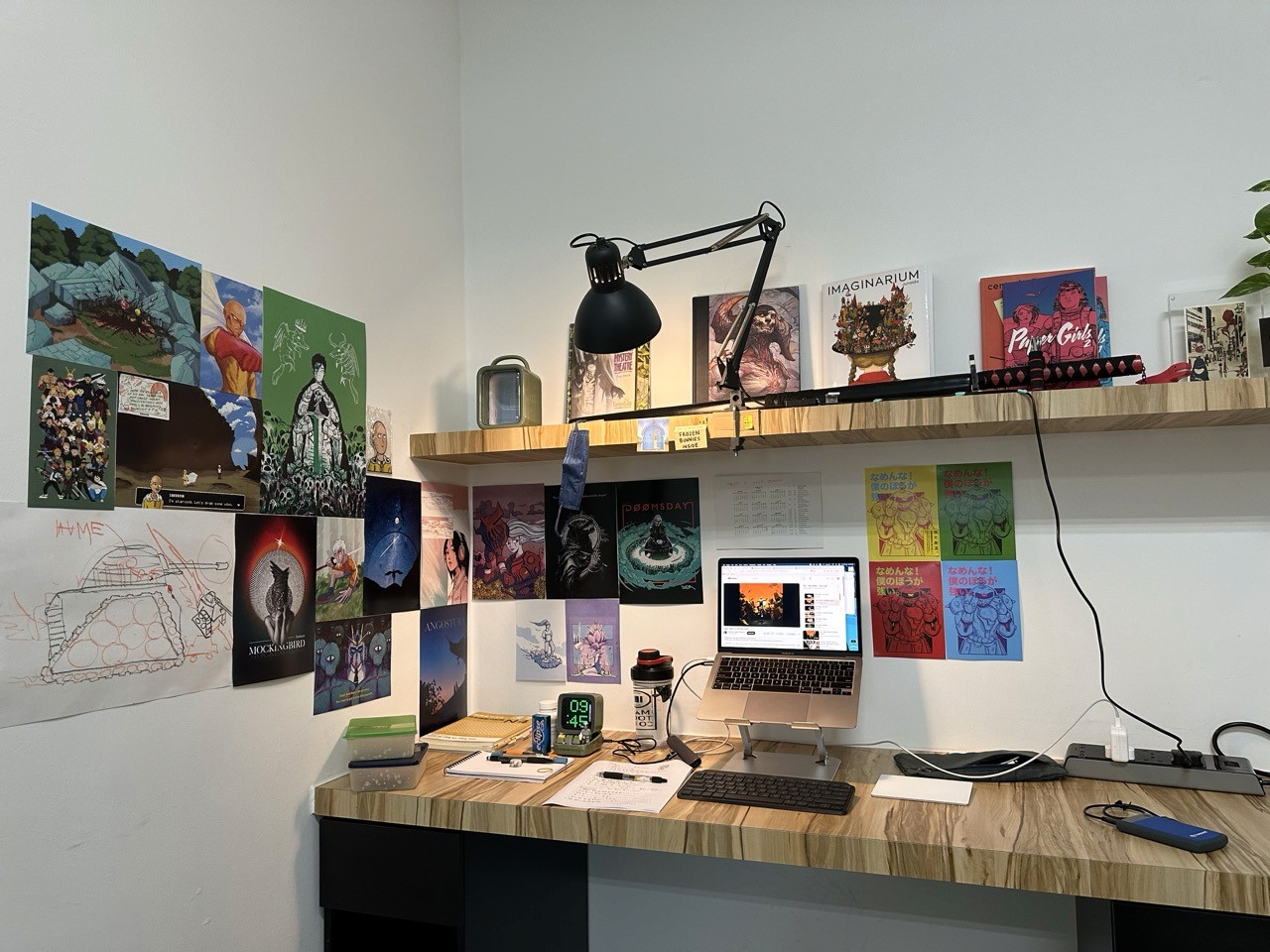 The corner desk I worked at