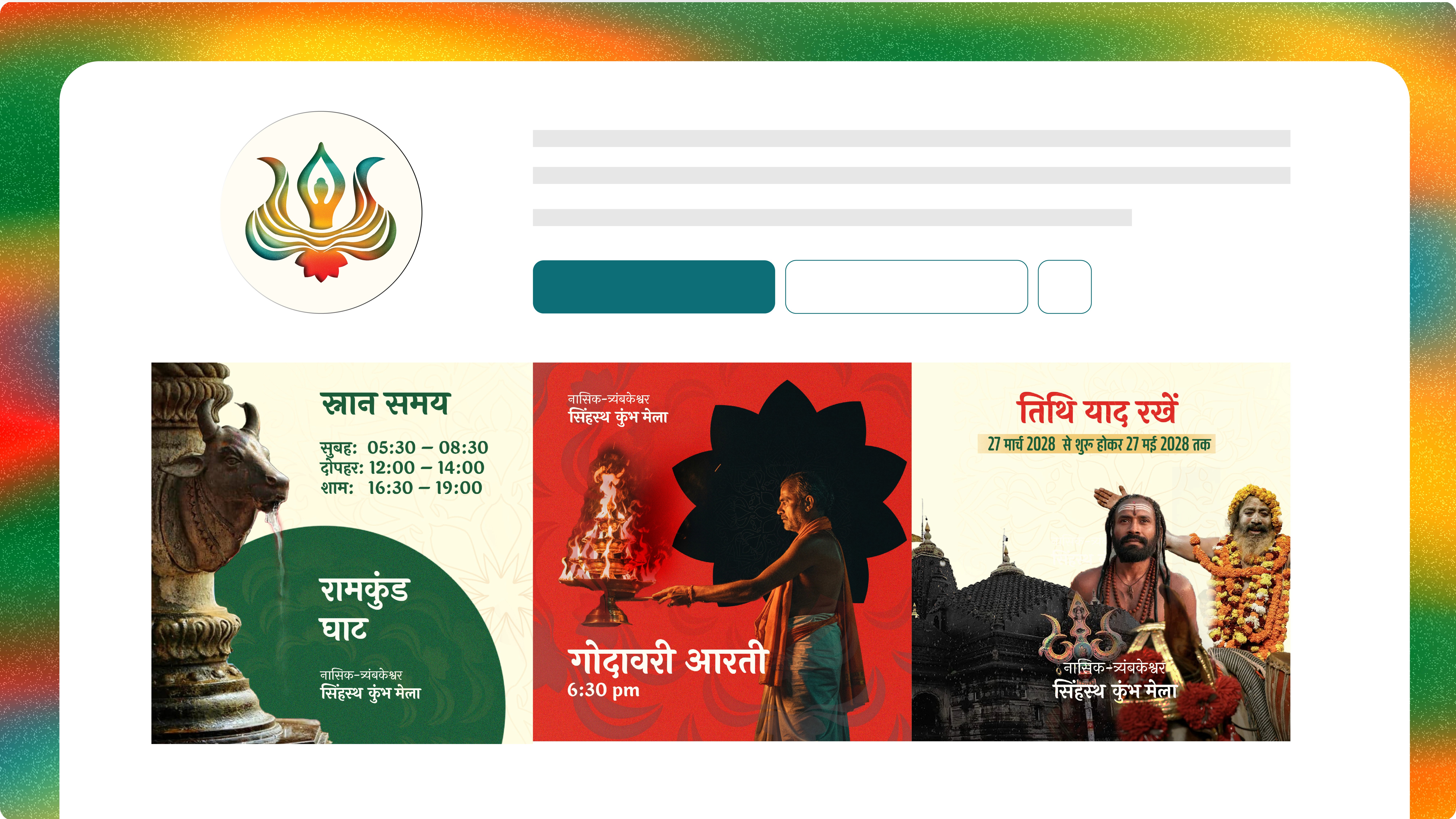 Social media design, branding