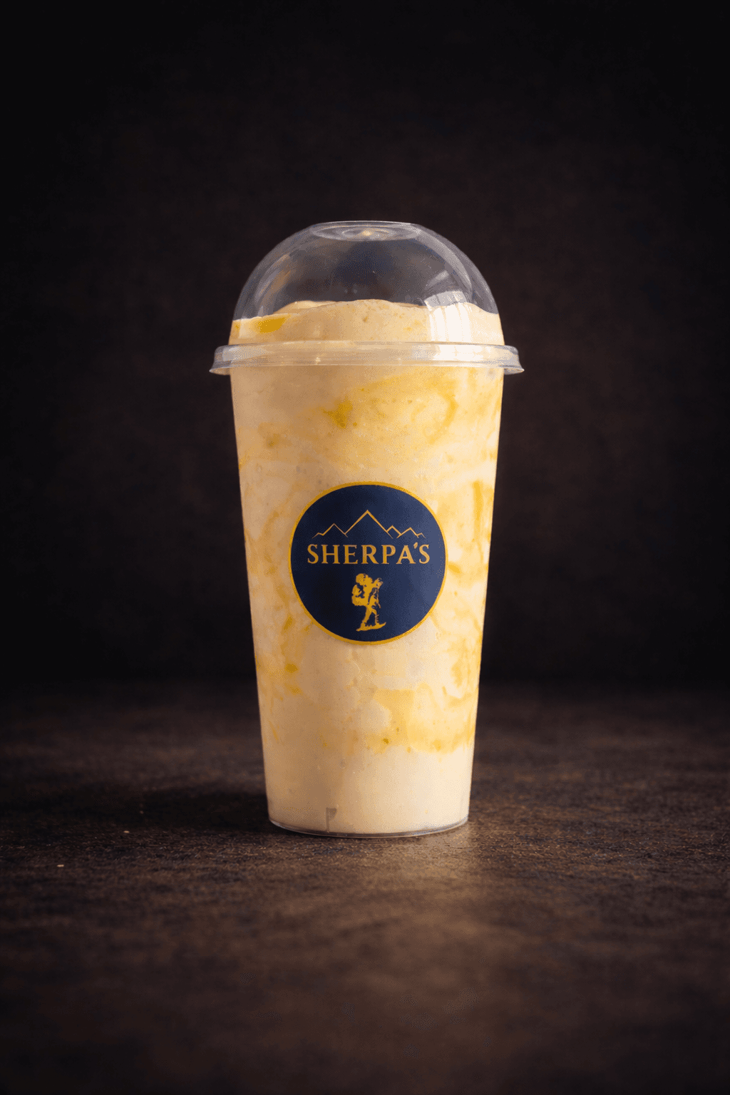 Pineapple Fruit Smoothie at Café Sherpa's, Brookfield WI. Fresh tropical flavor blended to order with real pineapple, naturally sweet every time.
