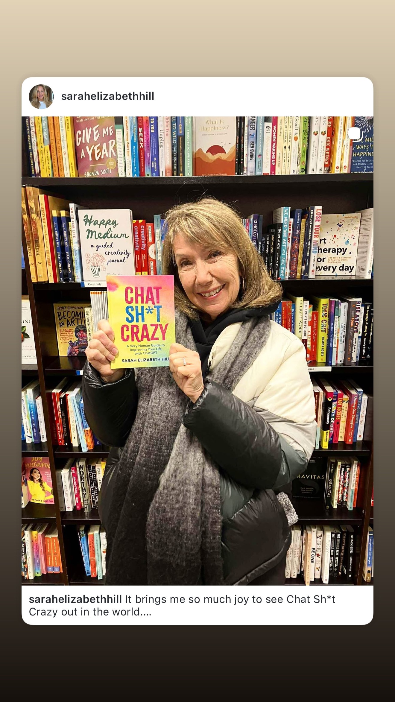Reader celebrating Chat Sh*t Crazy