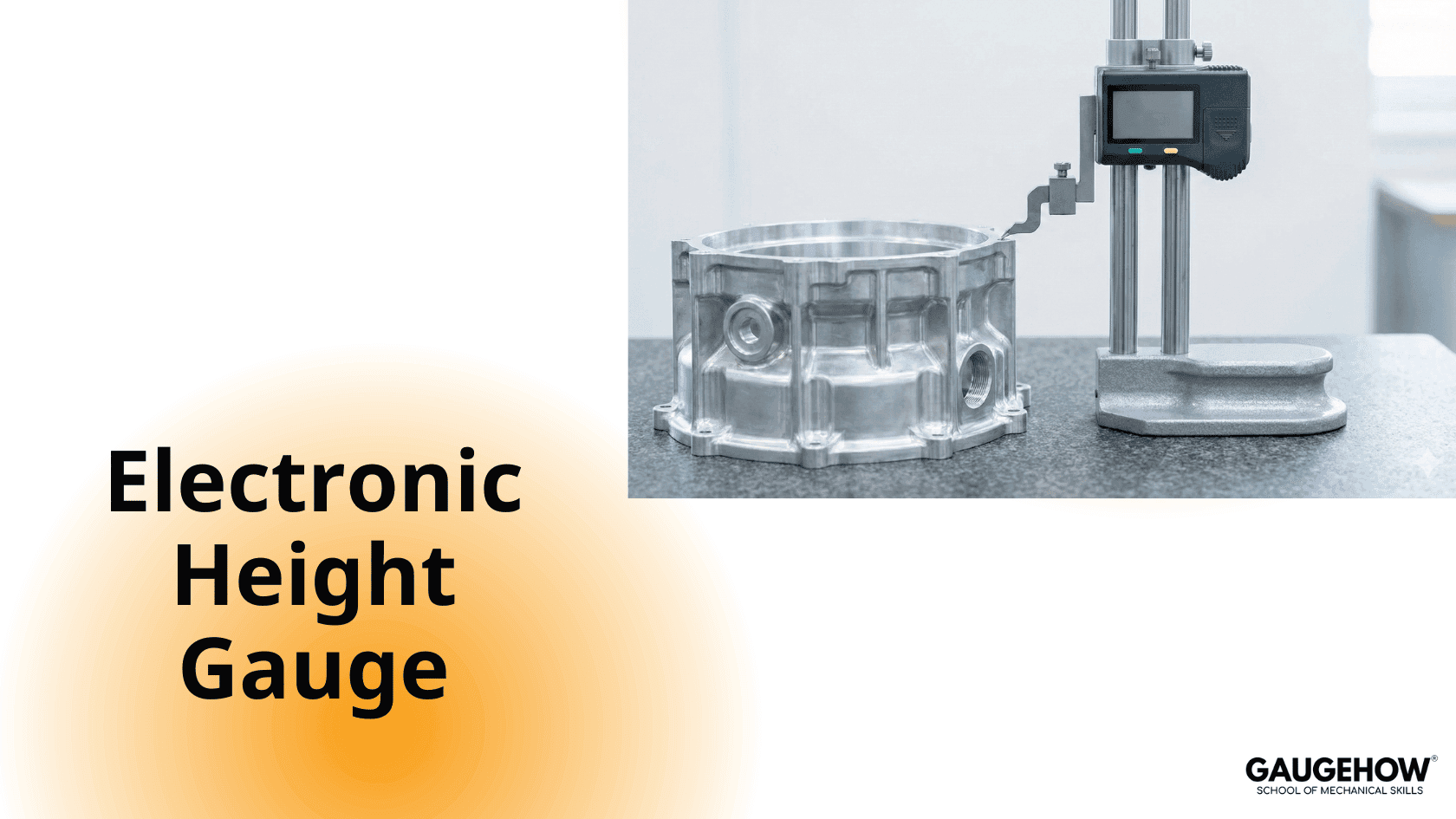 digital height gauge measuring component