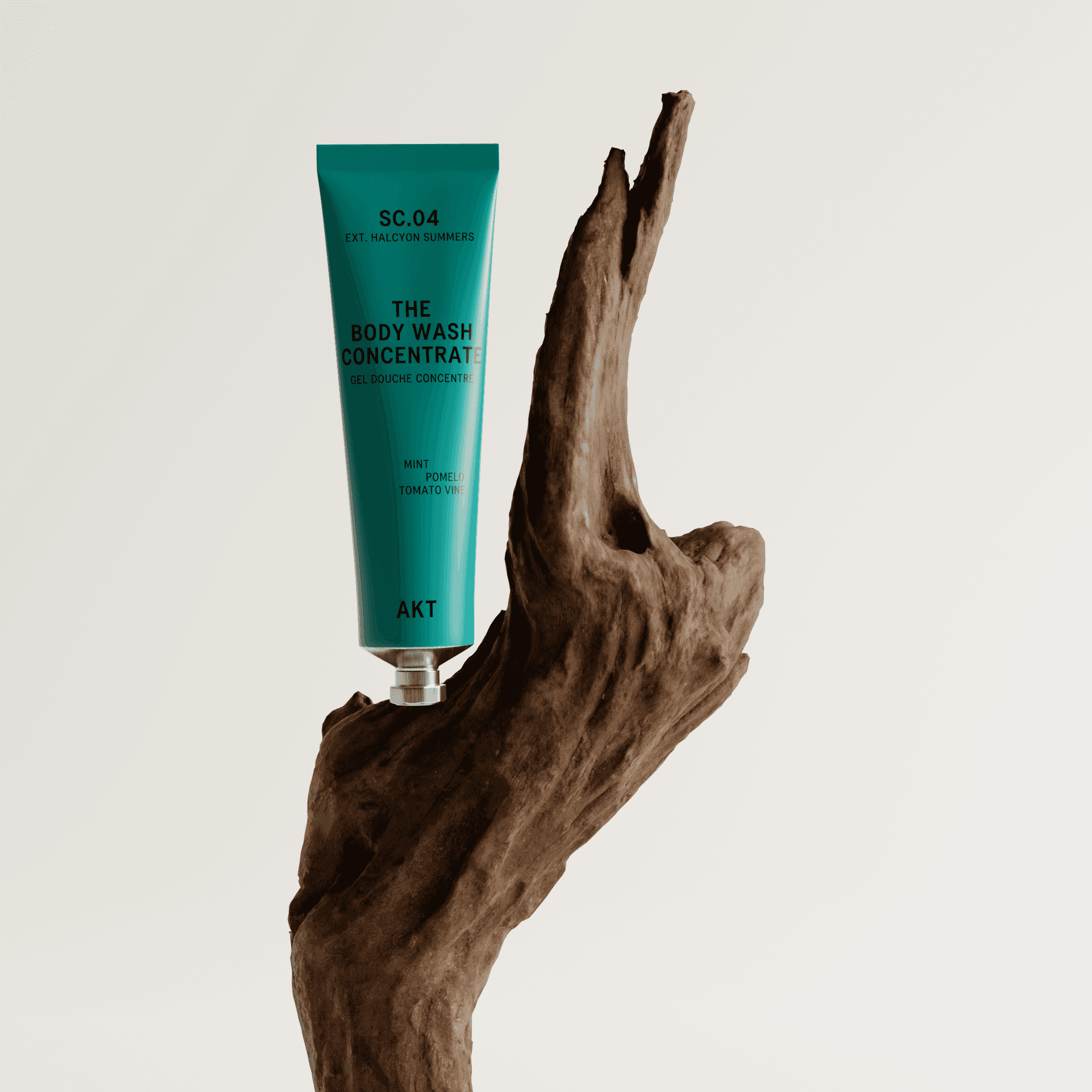 AKT Body Wash Digital Twin on a tree arb