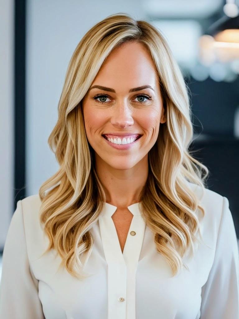 Portrait of Katherine Lynch, Director of Operations, featured in a Stonify case study testimonial.