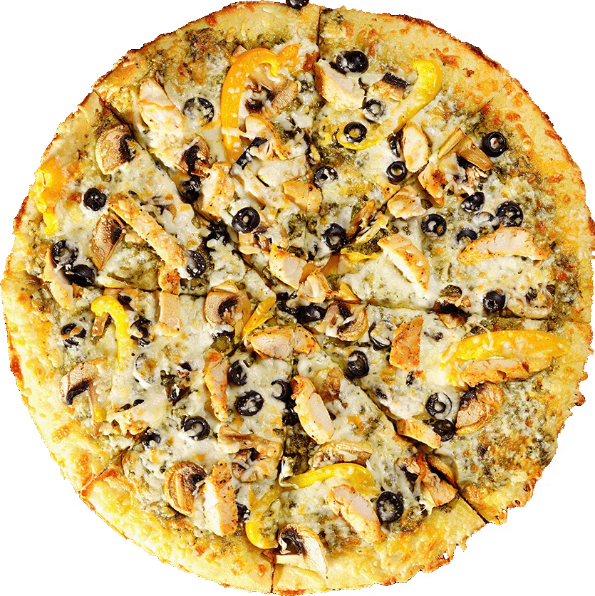 pesto chicken pizza