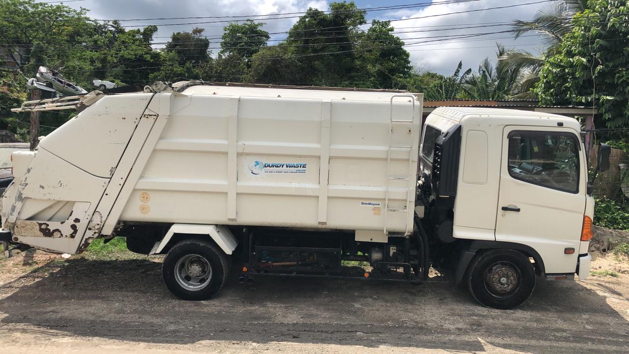 This truck is use to carry out our private garbage disposal service
