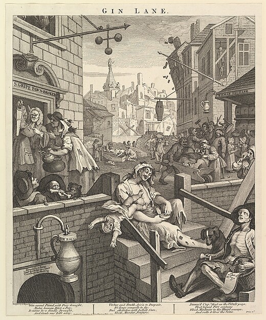 William Hogarth, Gin Lane, 1751