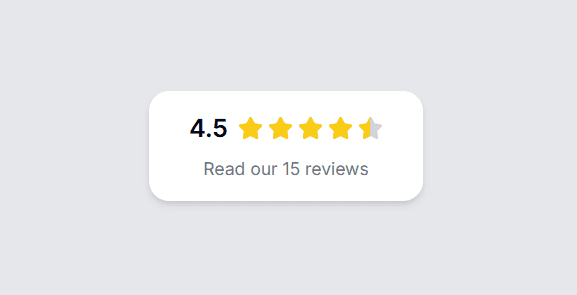 Classic star badge | Gridapps Testimonials 