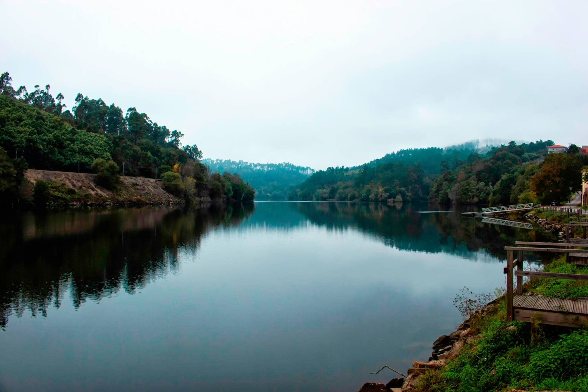 Río Miño en Arbo - Paraíso de la lamprea, gastronomía gallega