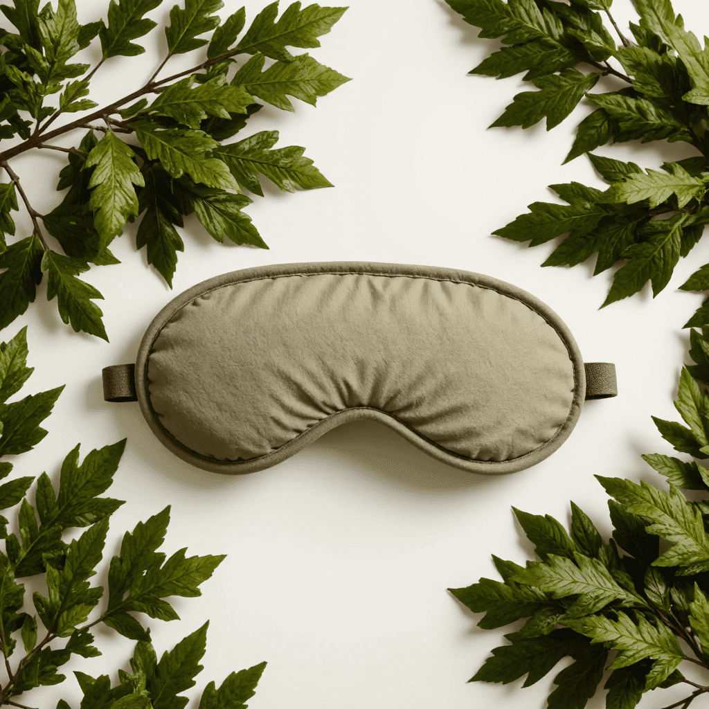 product photography of a sleep mask