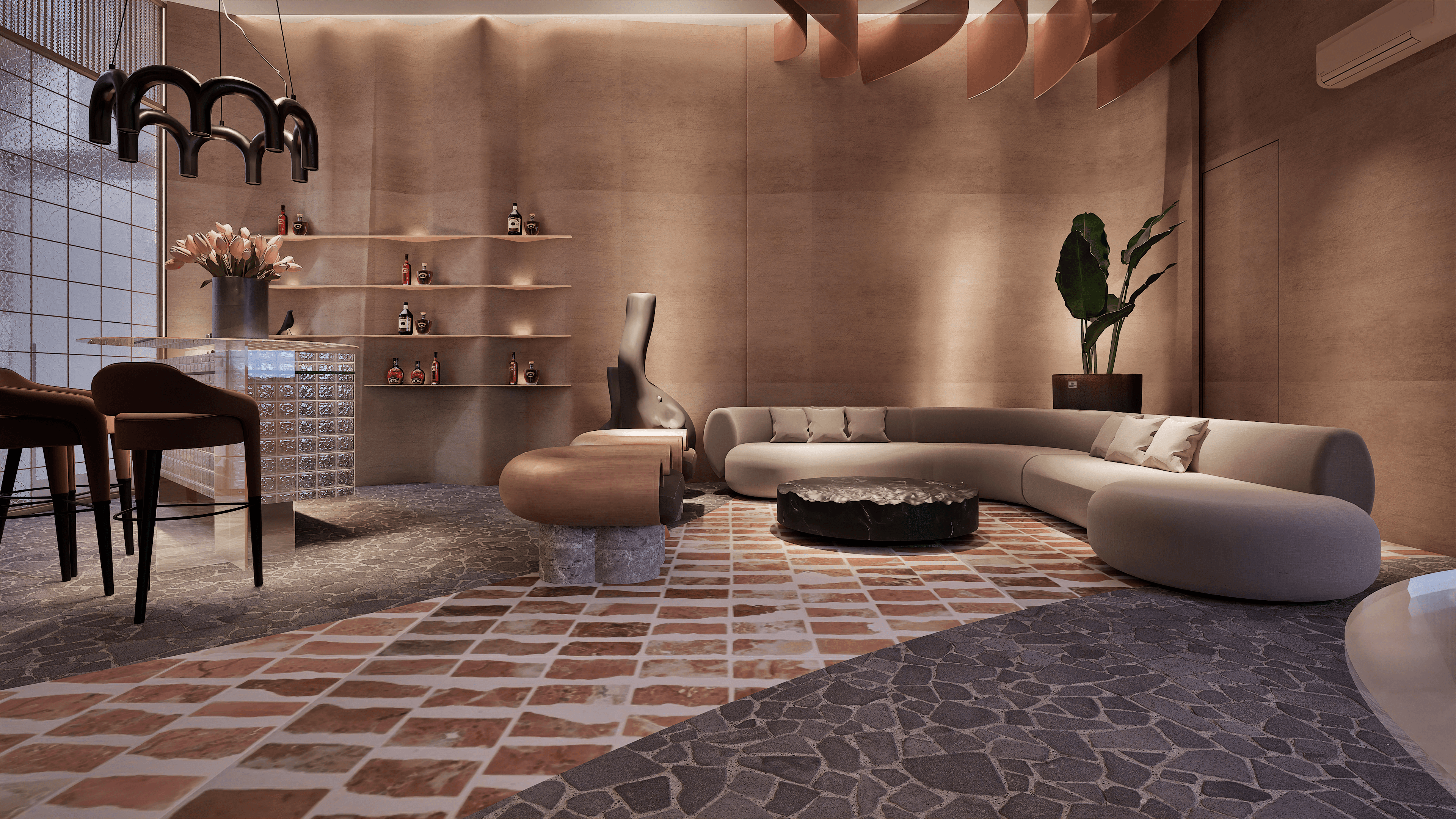 Project showcase image featuring a modern, refined interior.