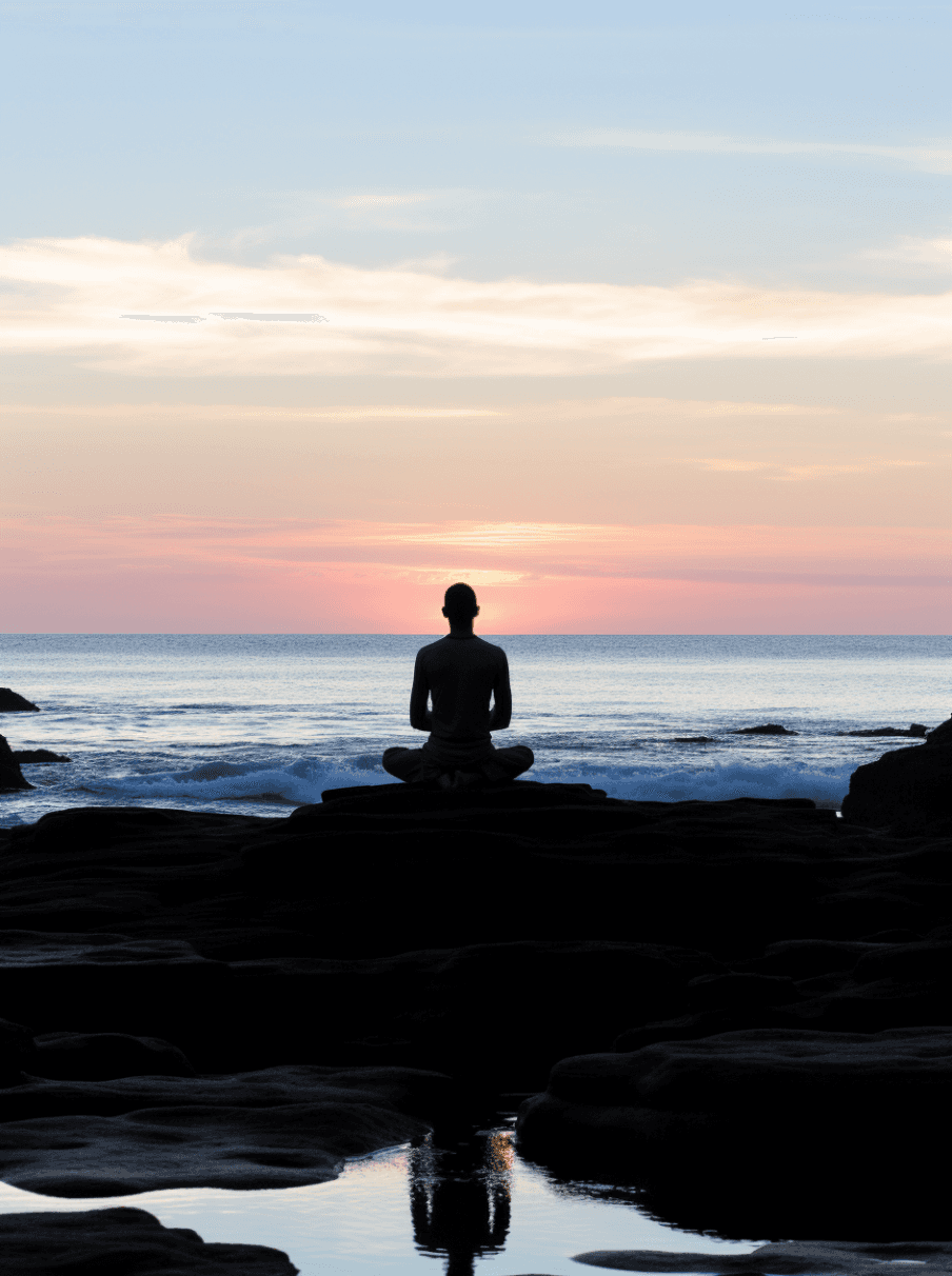 Woman meditating