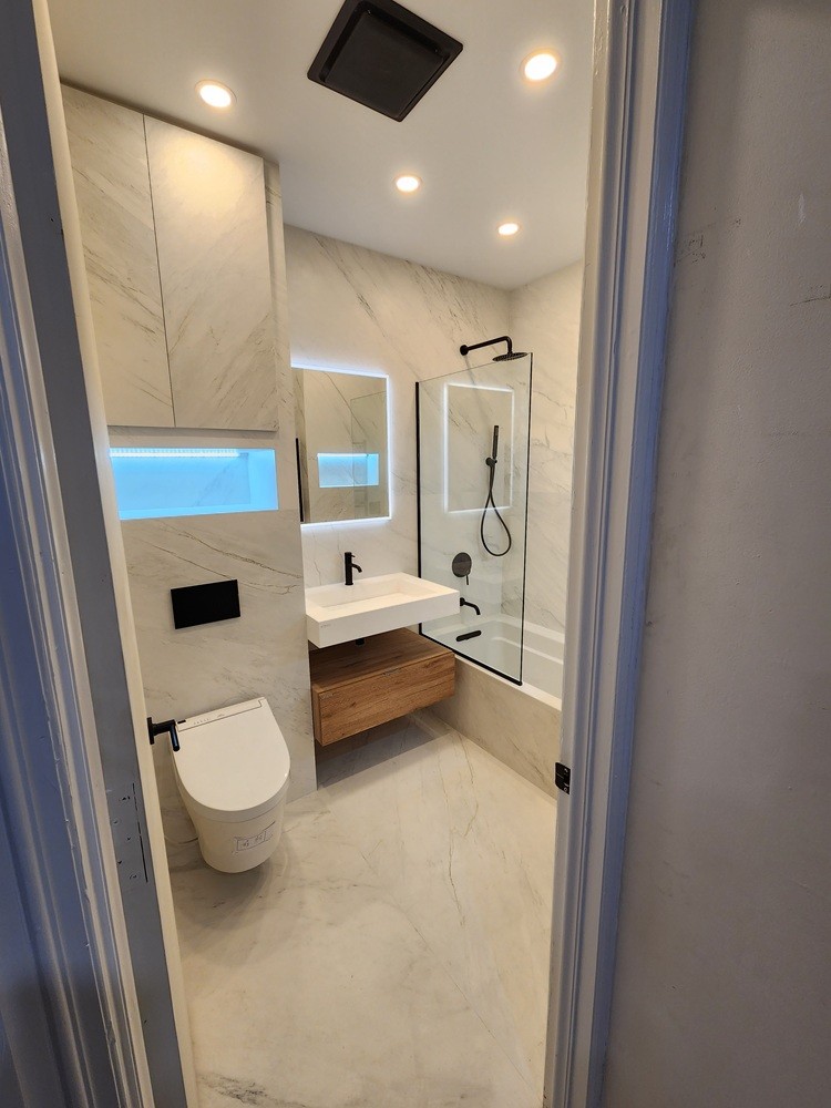 Luxury backyard deck construction project by Jewel Construction in Brooklyn