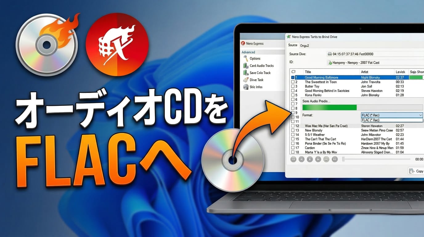 2026年最新】音楽CDをメタデータ付き・高音質FLACで取り込む方法