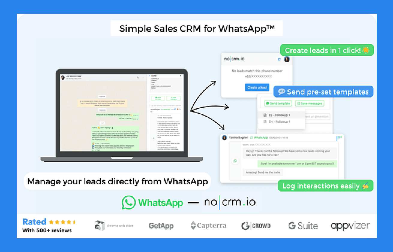Key Features of noCRM.io:of noCRM.io: Integrations