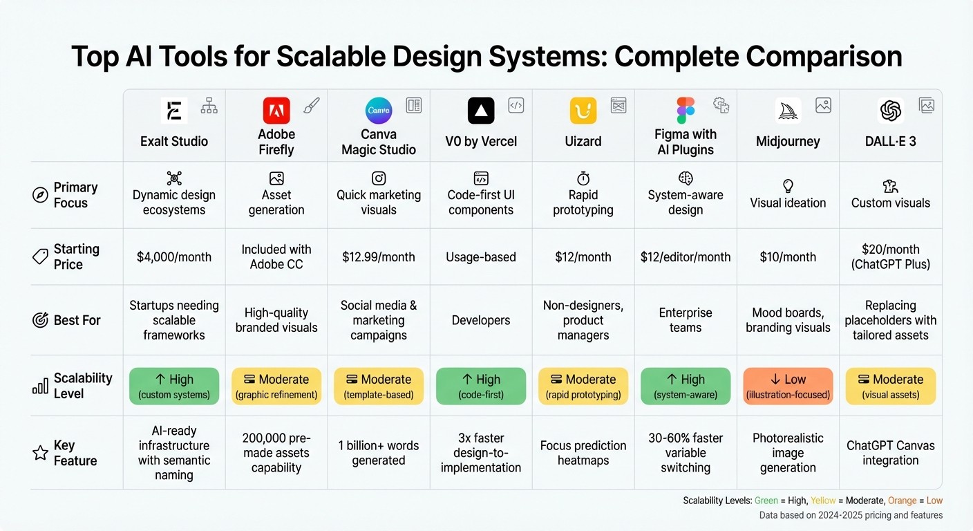 AI Design Tools Comparison: Features, Pricing, and Best Use Cases