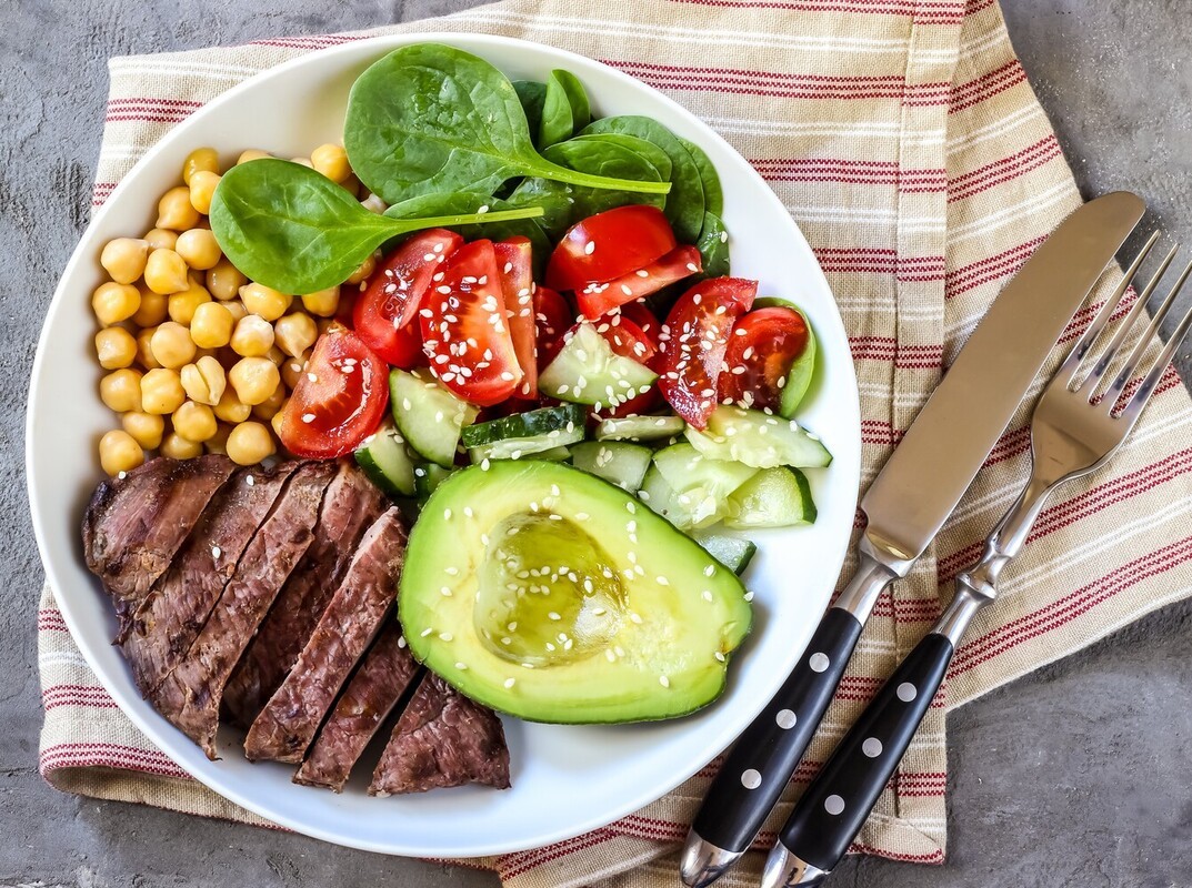 healthy and balanced meal to complement a plan of diabetic shots for weight loss