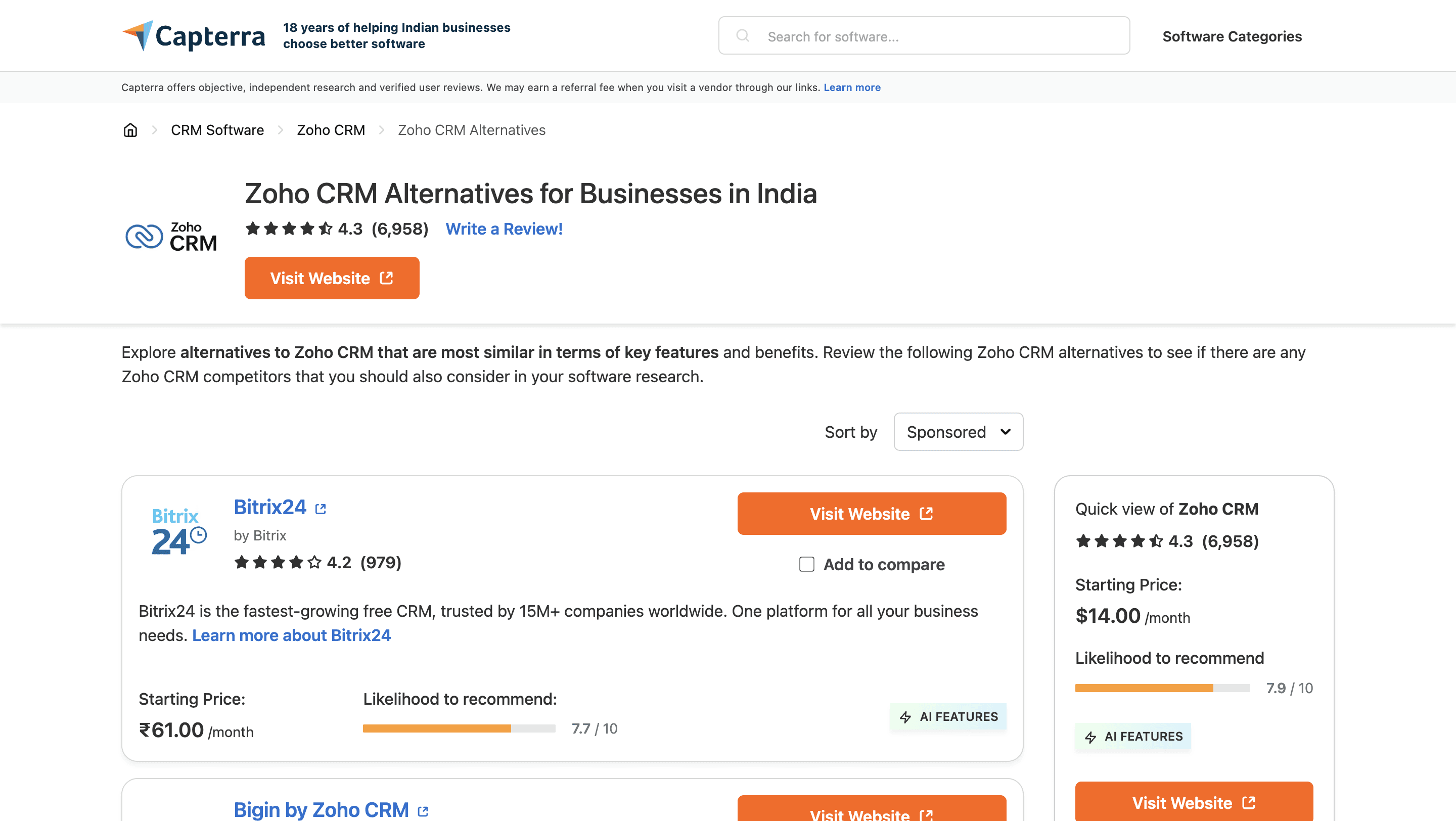 Capterra alternatives