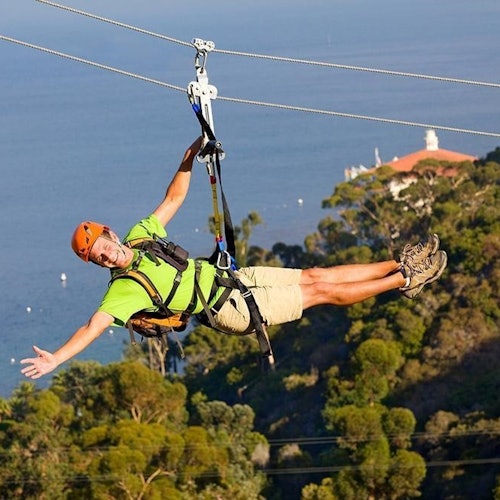 Catalina Island with Zipline Eco Tour